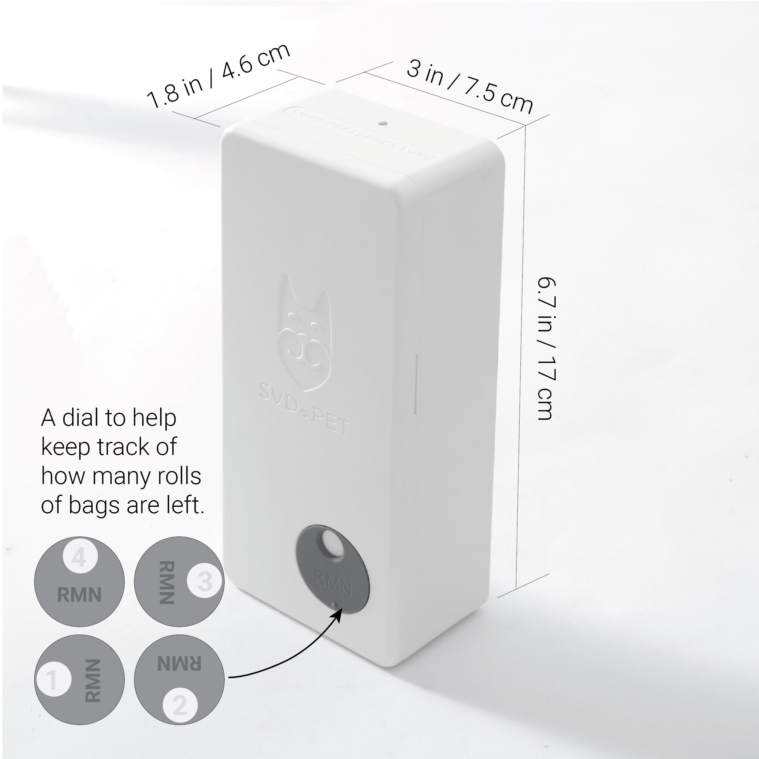 Svd.Pet Dog Poop Bag Dispenser, Outdoor Or Indoor Pet Waste Bag Dispenser Station, Wall Mount Or Hanging With Strap. Easy To Ref