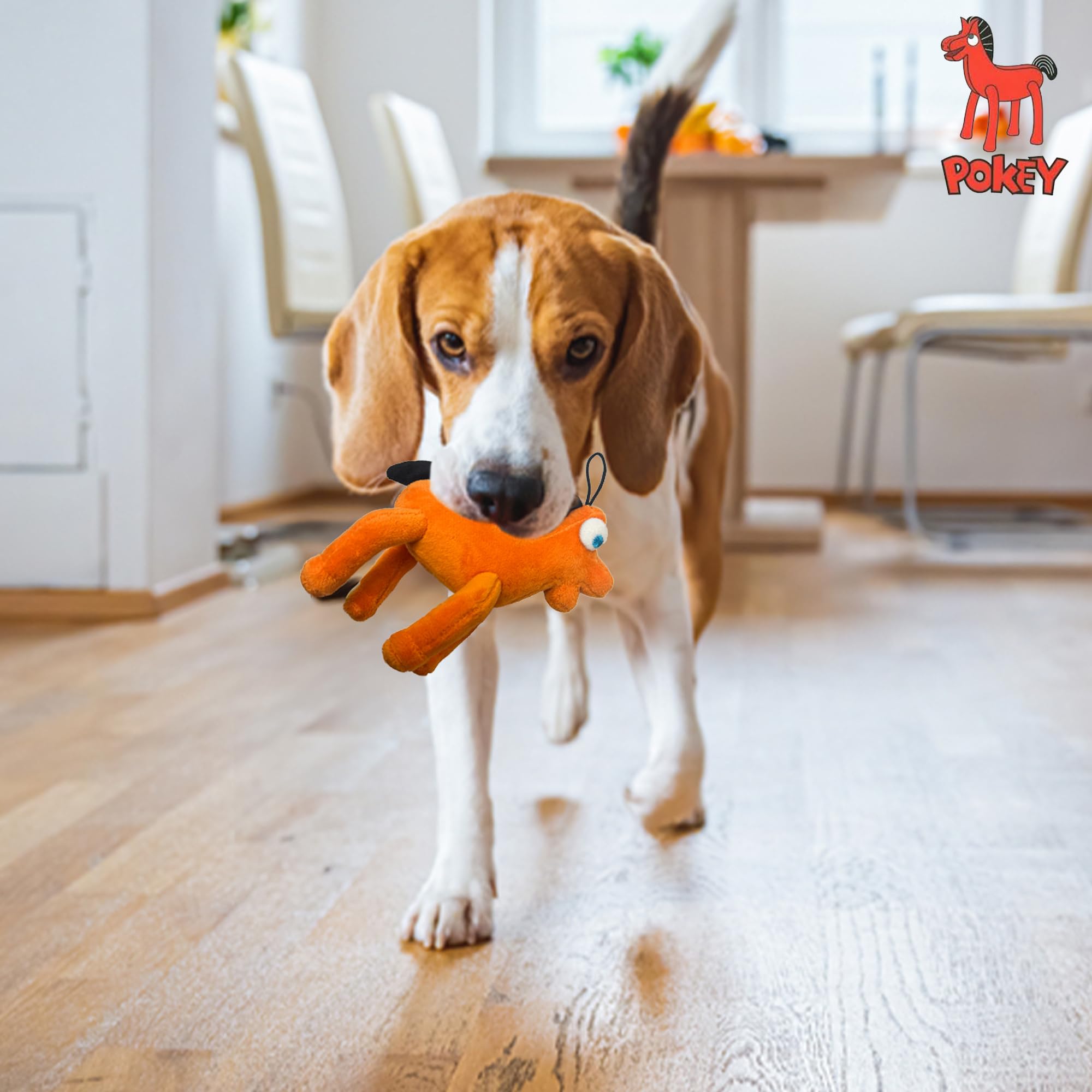Multipet Small Gumby Stuffed Dog Toy with Squeaker | Gumby Dog Toy Plush Small | Green | 6'' | Officially Licensed (6'' - Plush