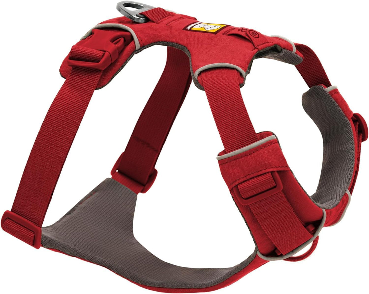 Ruffwear, Front Range Dog Harness, Reflective And Padded, No Pull Harness For Training And Everyday, Red Canyon, Medium