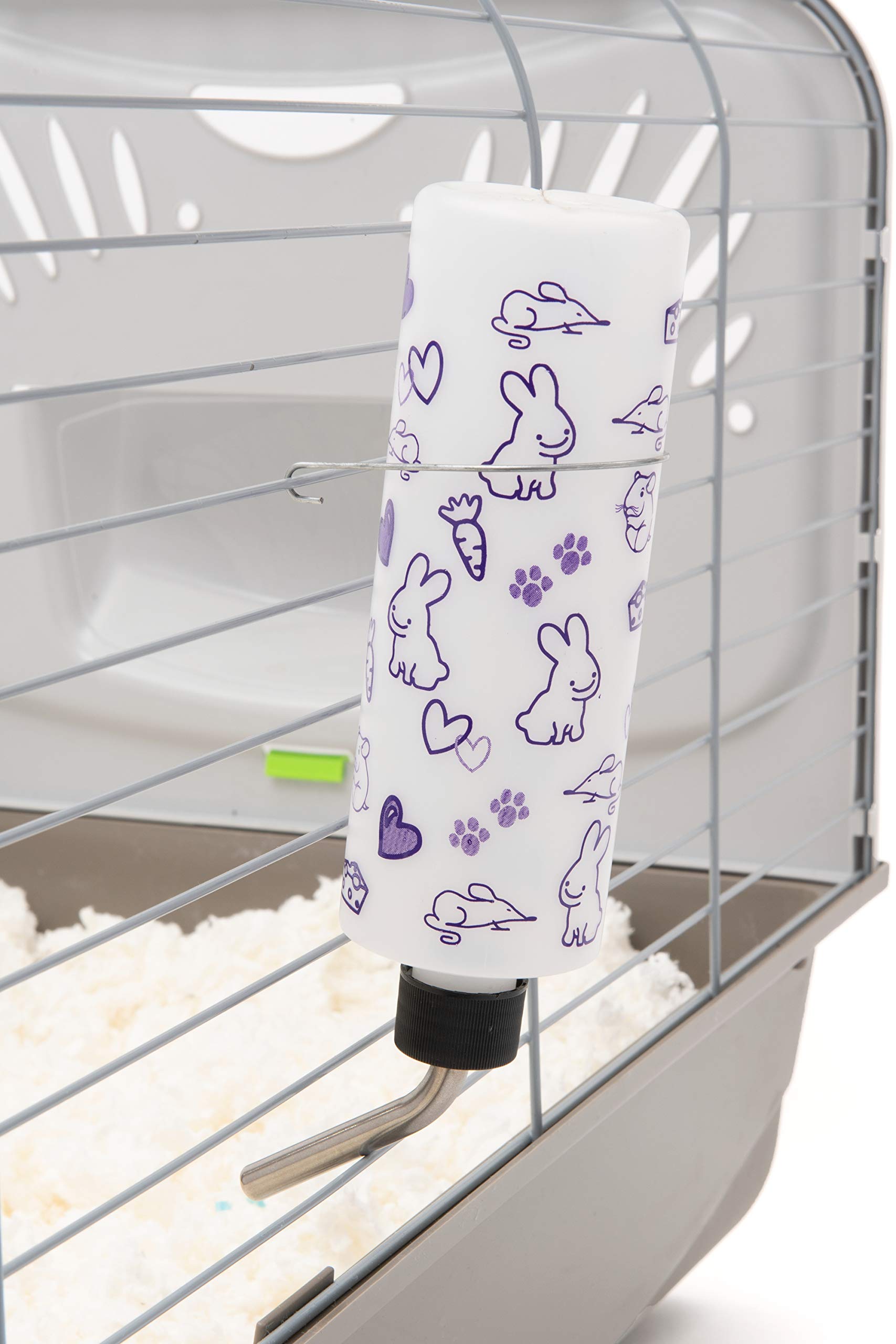 Lixit Original Super Seal Water Bottle For Rabbits, Cats, Ferrets, Hamsters, Guinea Pigs, Gerbils And Other Small Animals. (16 Ounce (Pack Of 1), Frosted)