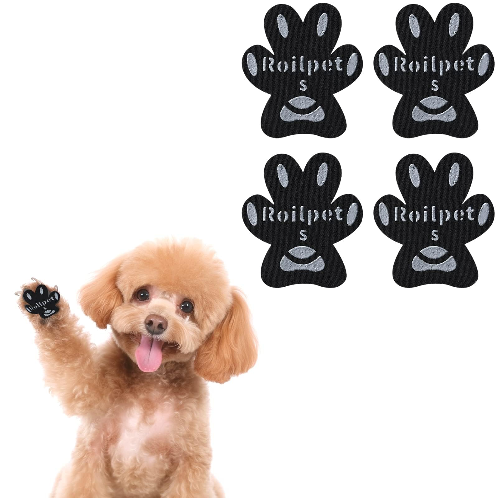 Dog Paw Protector Anti-Slip Pads, Toe Grips For Dogs From Slipping On Hardwood Floors, Stronger Self-Adhesive Paw Pad Provide Tr