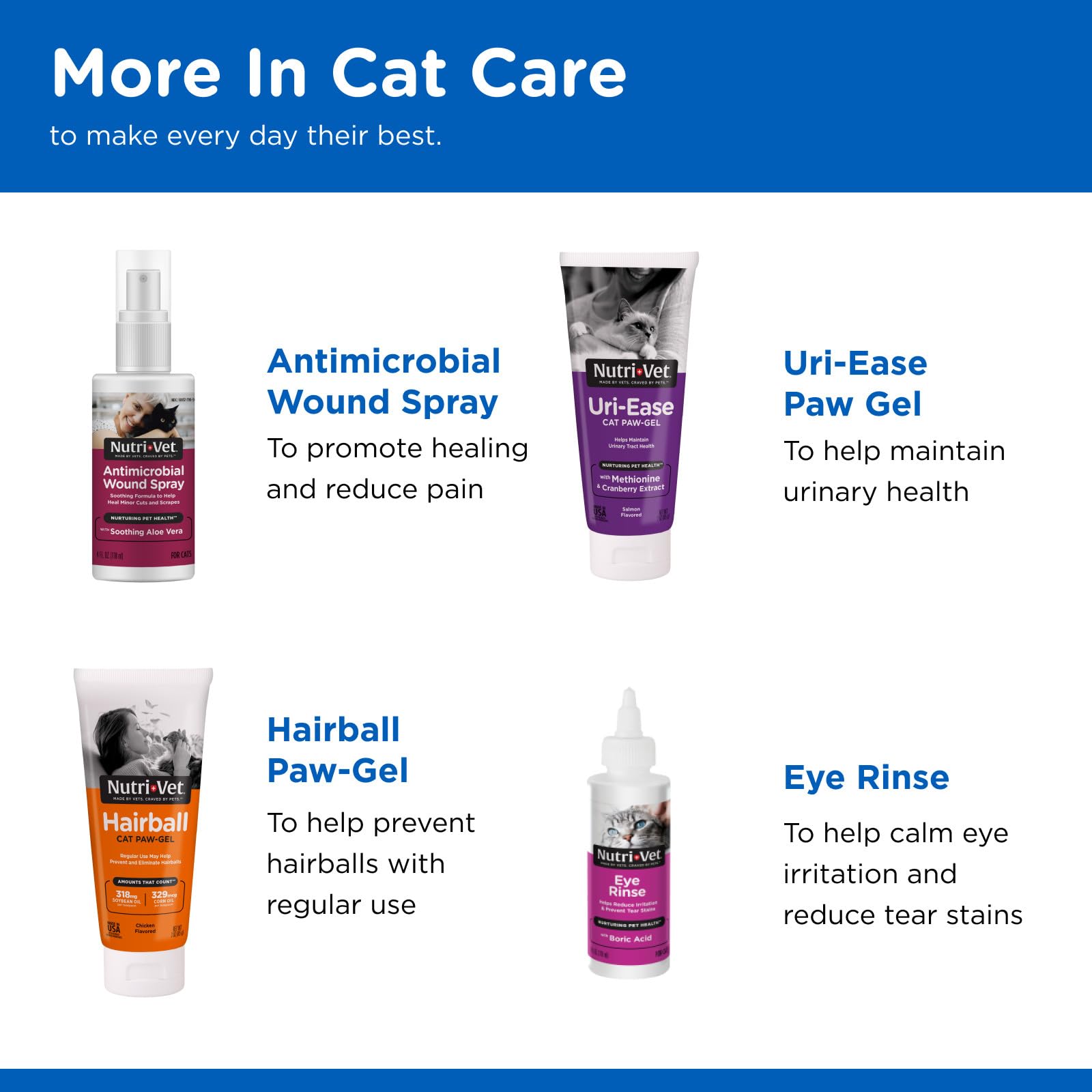 Nutri-Vet Multi-Vite Multivitamin Paw Gel for Cats - Daily Vitamin Support, 3 Ounce Tube, Salmon Flavor