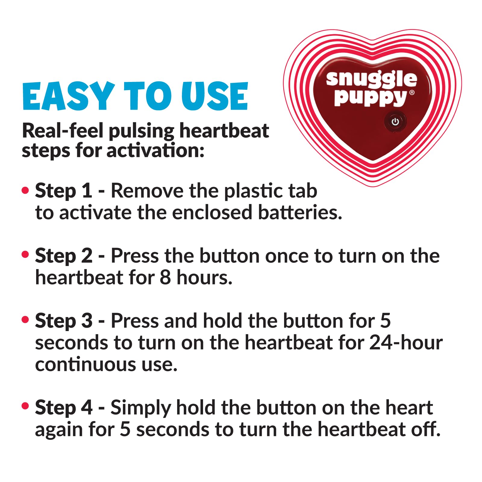 Original Snuggle Puppy Heartbeat Stuffed Toy For Dogs. Pet Anxiety Relief And Calming Aid, Comfort Toy For Behavioral Training In Biscuit