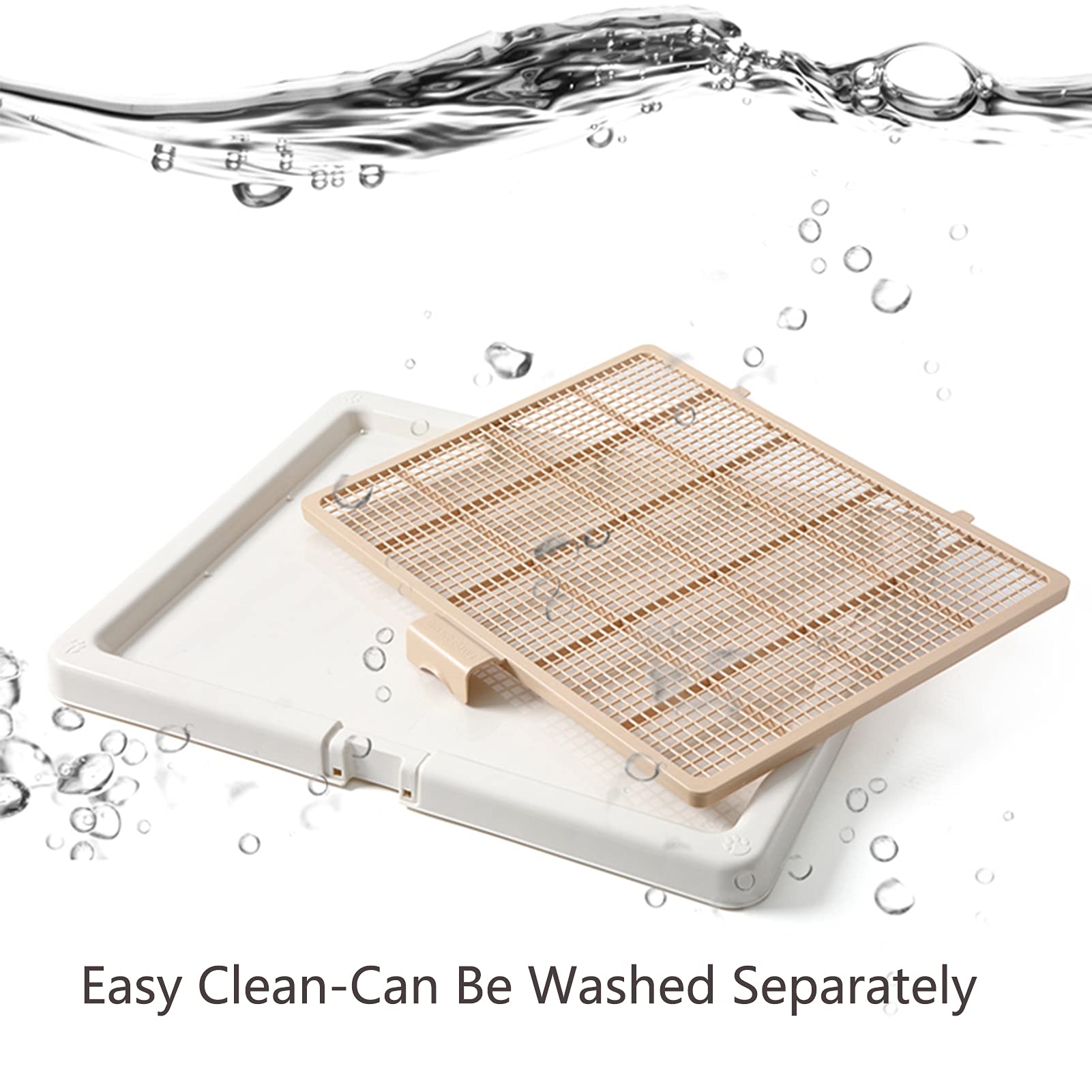 Smart Paws Large 76X62Cm Pet Training Tray,Pet Training Pads Holder,Pet Toilet (Grey)