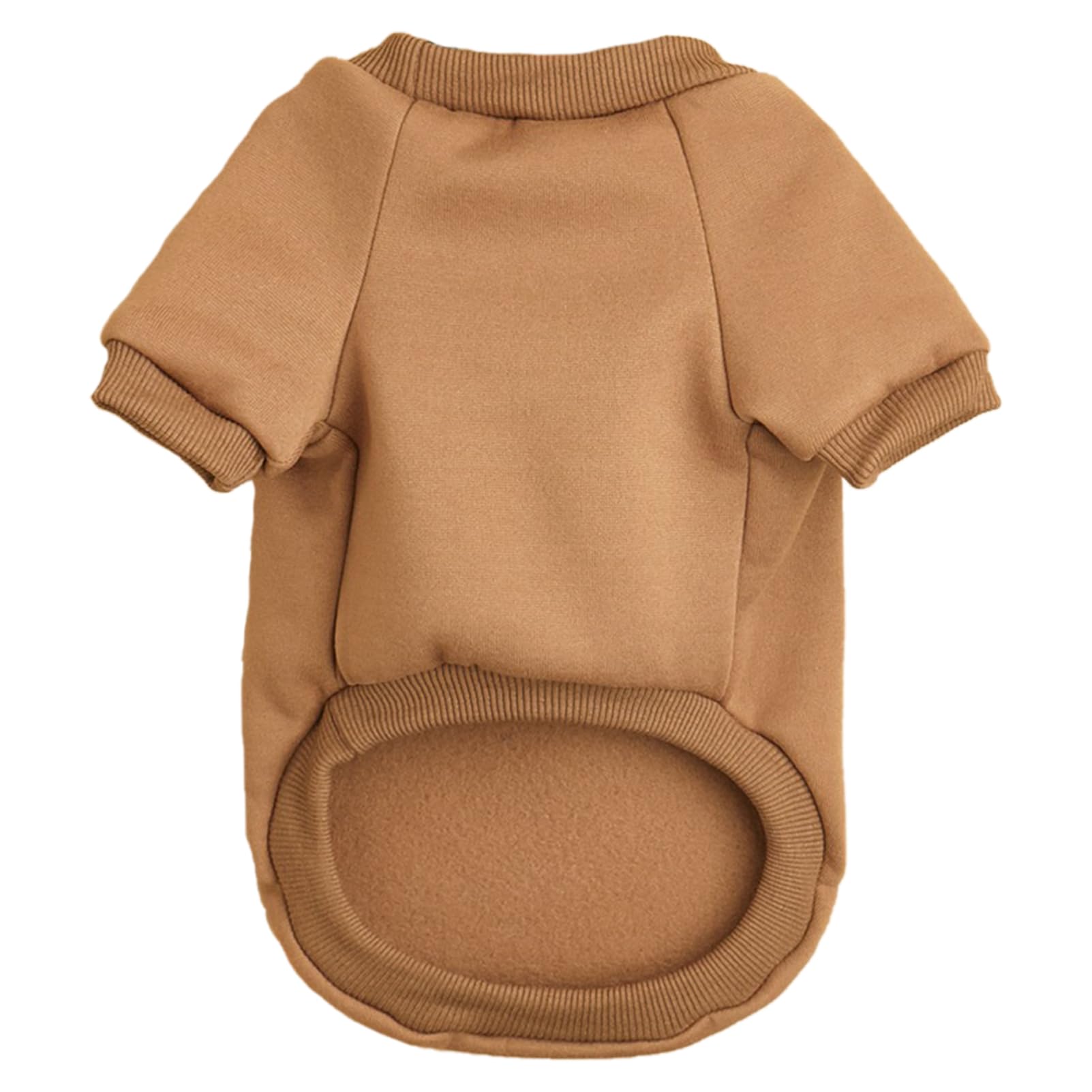 Jouhoi Puppy Sweater For Small Dogs Clothes Warm Winter Cat Clothe Pet Sweatshirt Knitwear Doggie Kitten Clothing, Coffee, Mediu