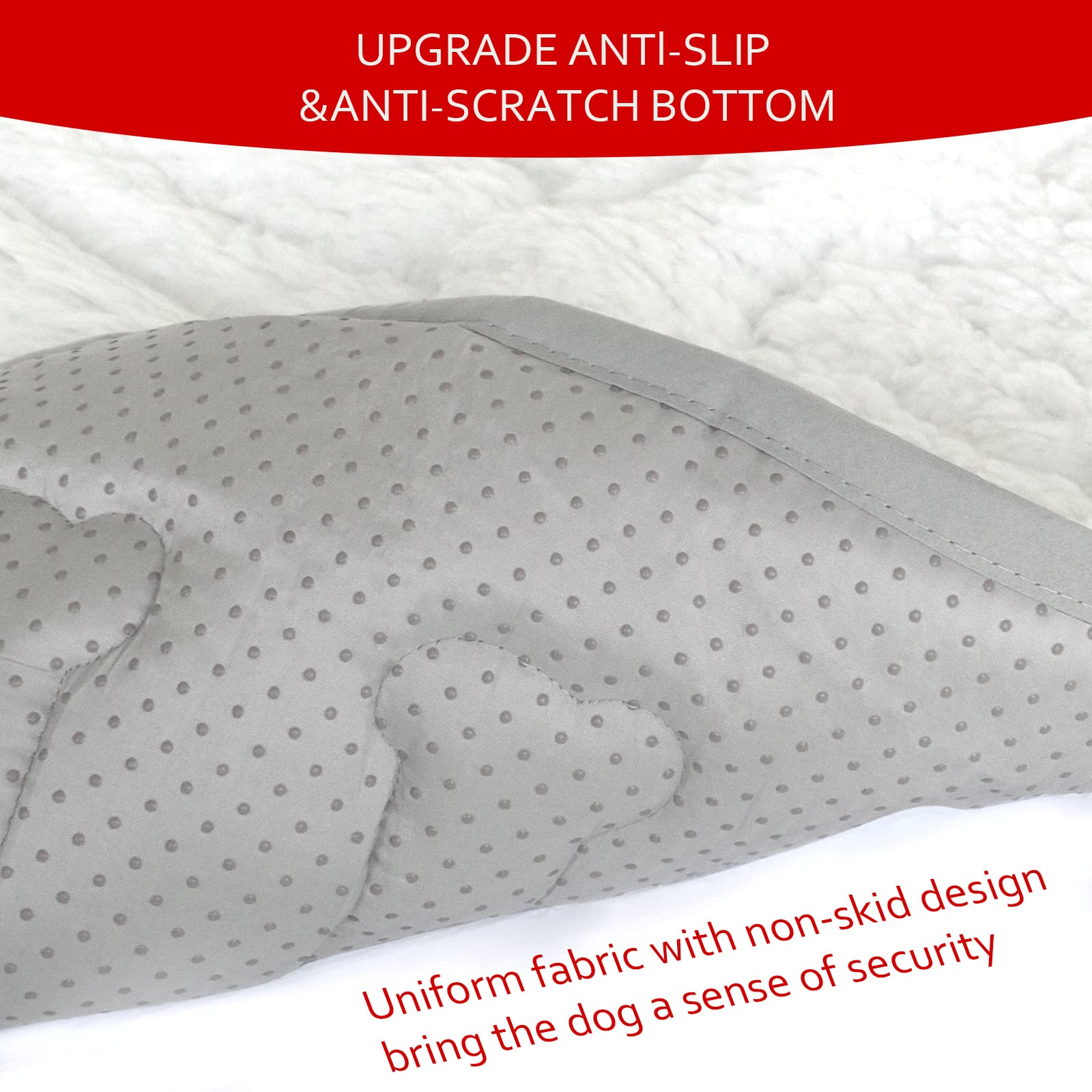 Dog Crate Mat(24'' X 18''), Small Dog Bed for Crate, Soft Plush Dog Bed Pad Machine Washable Crate Pad, Dog Sleeping Mat with An