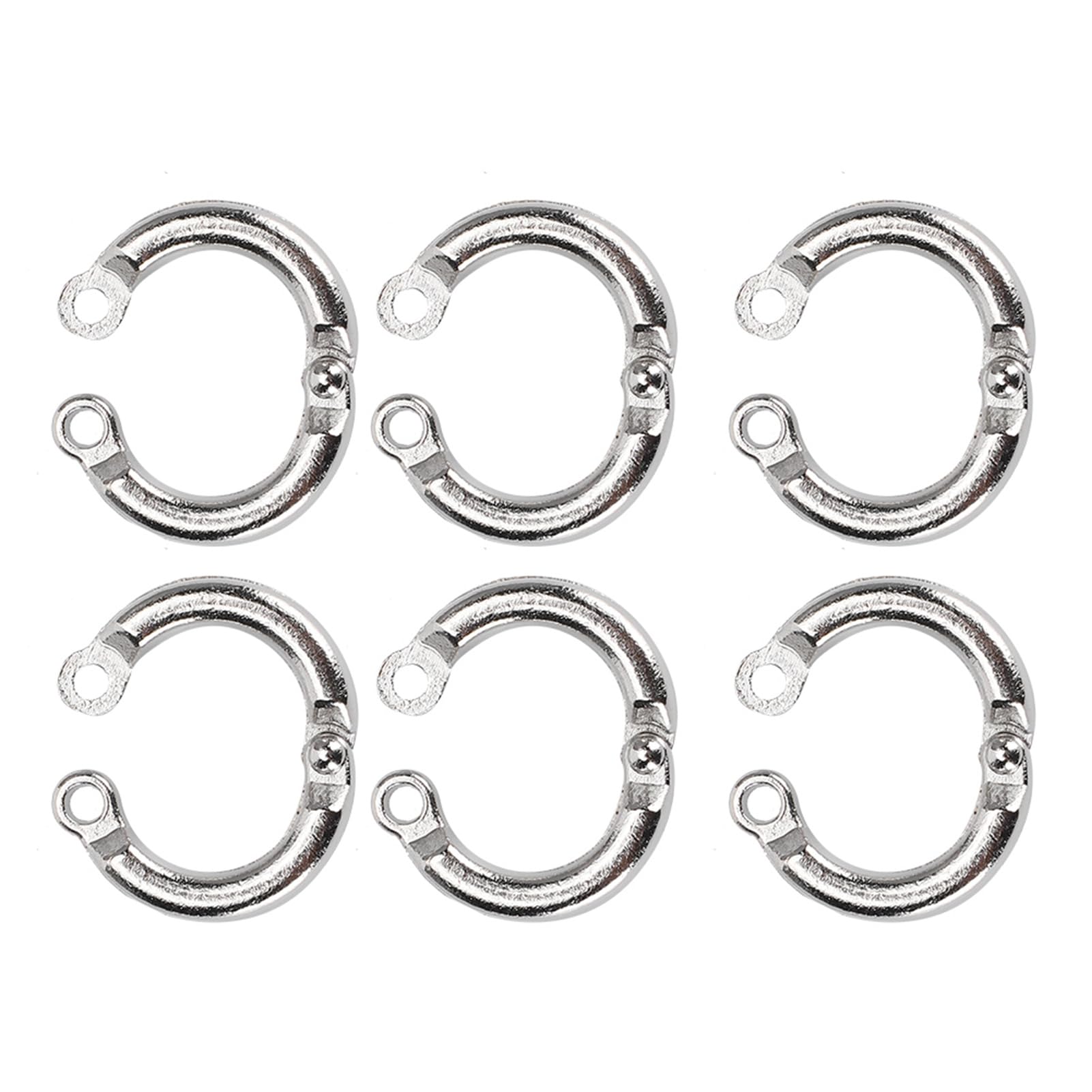 Gloglow 10Pcs Bird Foot Rings, Metal Parrots Leg Ring Outdoor Fly Training Activity Opening Clip Accessories For Small Medium La