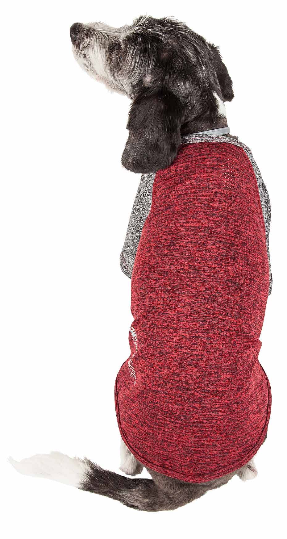 Pet Life Active 'Hybreed' 4-Way Stretch Two-Toned Performance Dog T-Shirt(D0102H7LFW7.)