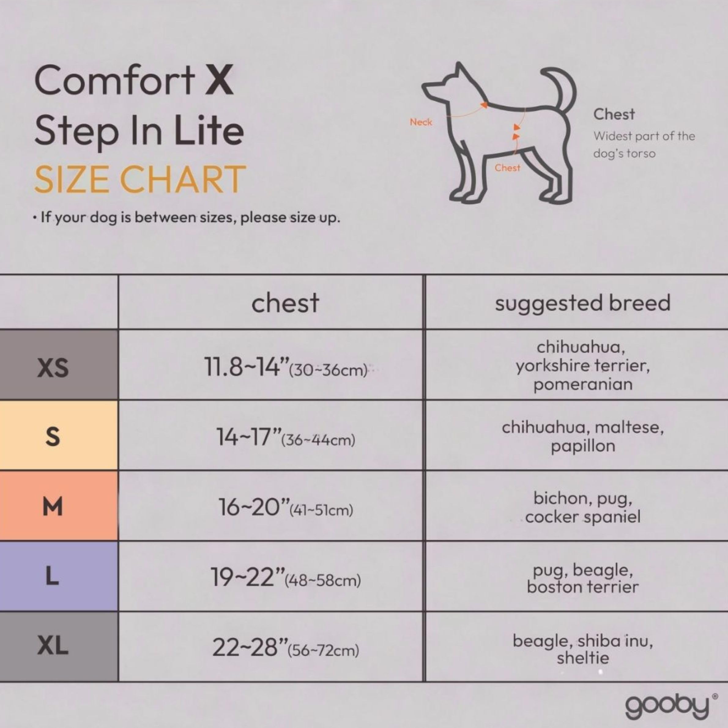 Gooby Comfort X Step In Lite Dog Harness - Choke Free, Escape Free With Light Breathable Mesh - Dog Harness For Small And Medium