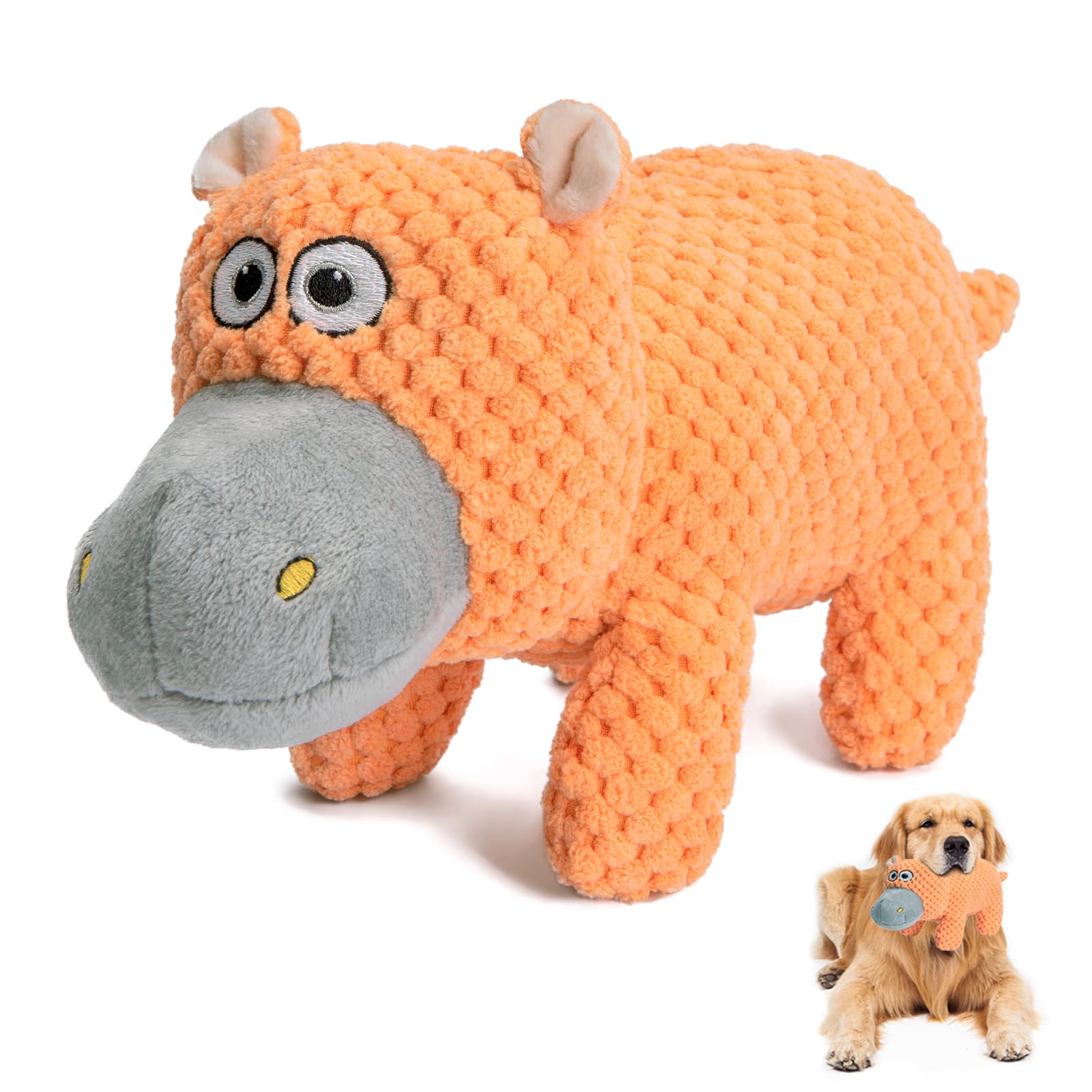 Angelisdoll Squeaky Dog Toys For Aggressive Chewers, Plush Chew Toy, Durable Crinkle Dog Toys To Keep Them Busy, Pet Toys For Pu