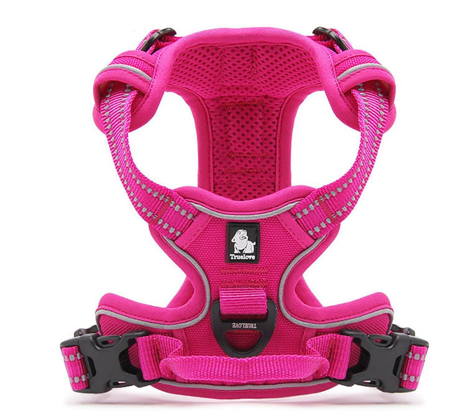 True Love Adjustable No-Pull Dog Harness Reflective Pup Vest Harnesses Comfortable Control Brilliant Colors Truelove Tlh5651(Fus