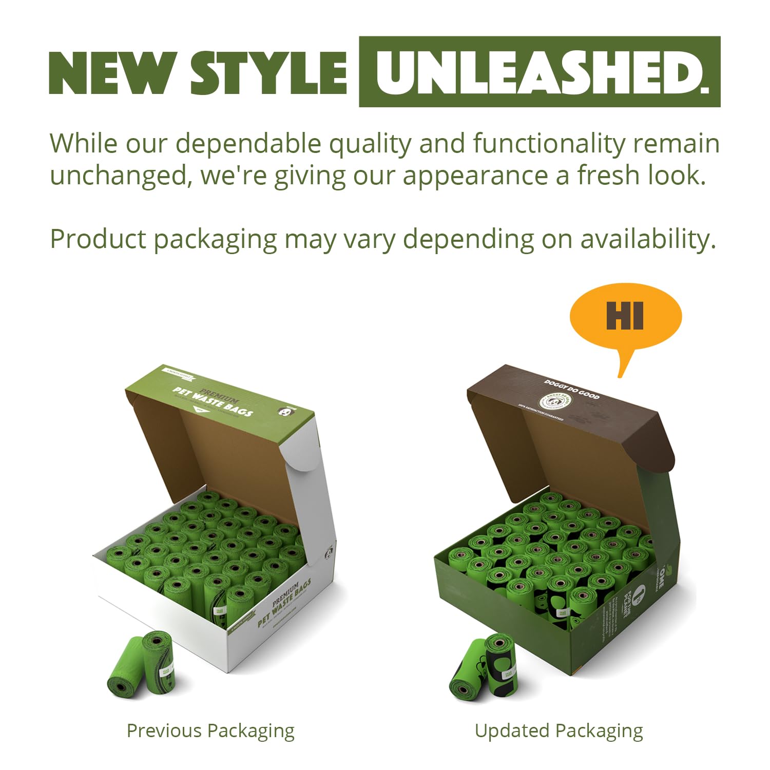Doggy Do Good Landfill-Friendly Poop Bags | Dog Waste Bags Made with 50% Recycled Plastic + 15% Biobased Material | Unscented, T