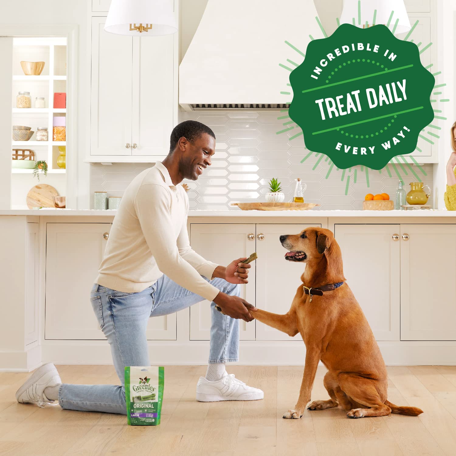 Greenies Large Dog Dental Treats, Sweet Potato Flavor, 12 oz. Pack (8 Treats)