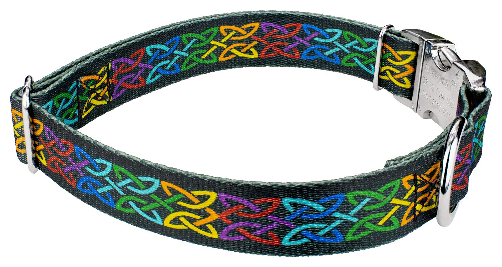 Country Brook Petz - Premium Celtic Pride Dog Collar - Irish Pride Collection Featuring Lucky Designs (5/8 Inch, Small)