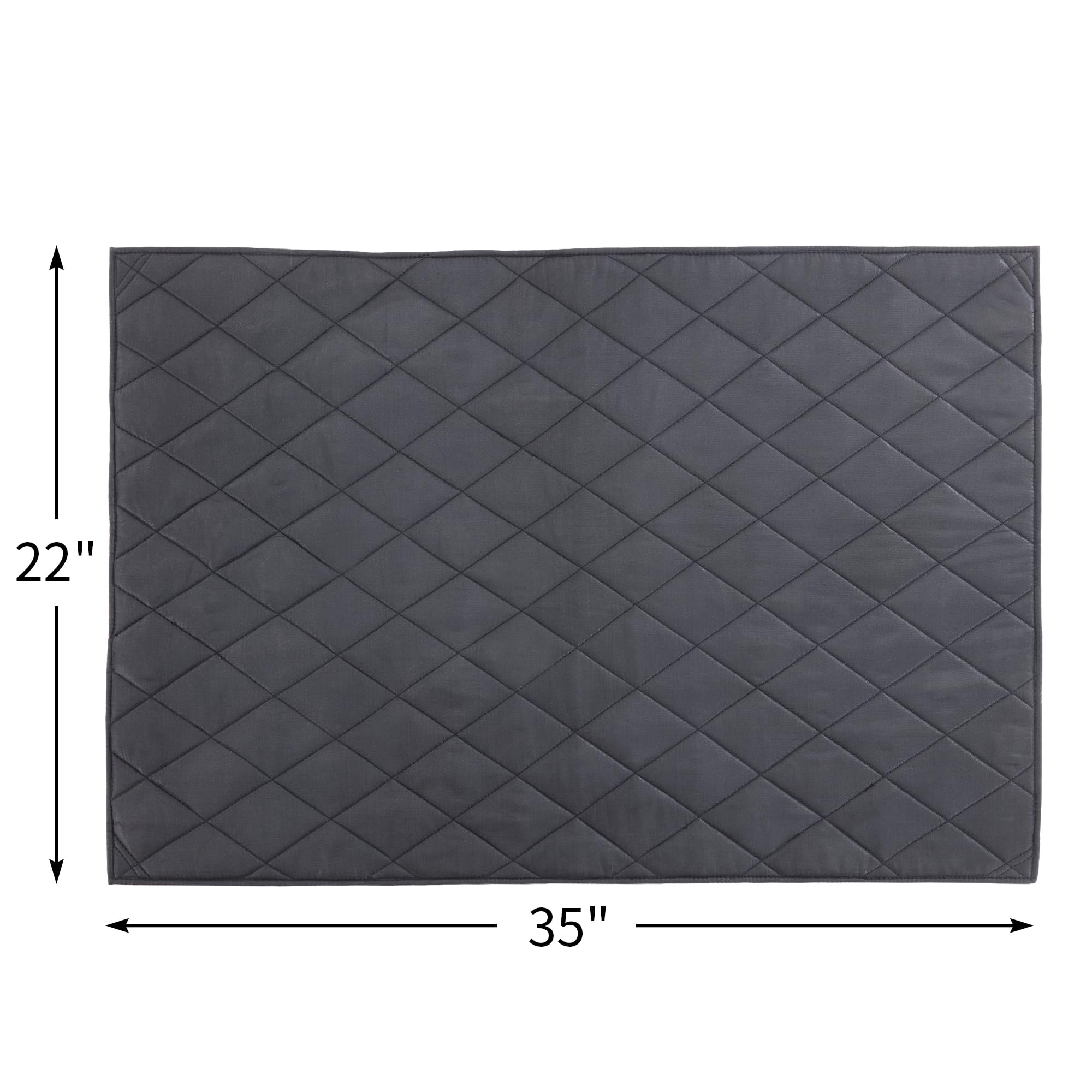Chew Proof Dog Crate Pad Mat-More Durable And Indestructible Fabric Dog Bed For Chewers Tough On Their Bed-Durable Kennel Pad For Dogs Cages-Water Resistant And Washable