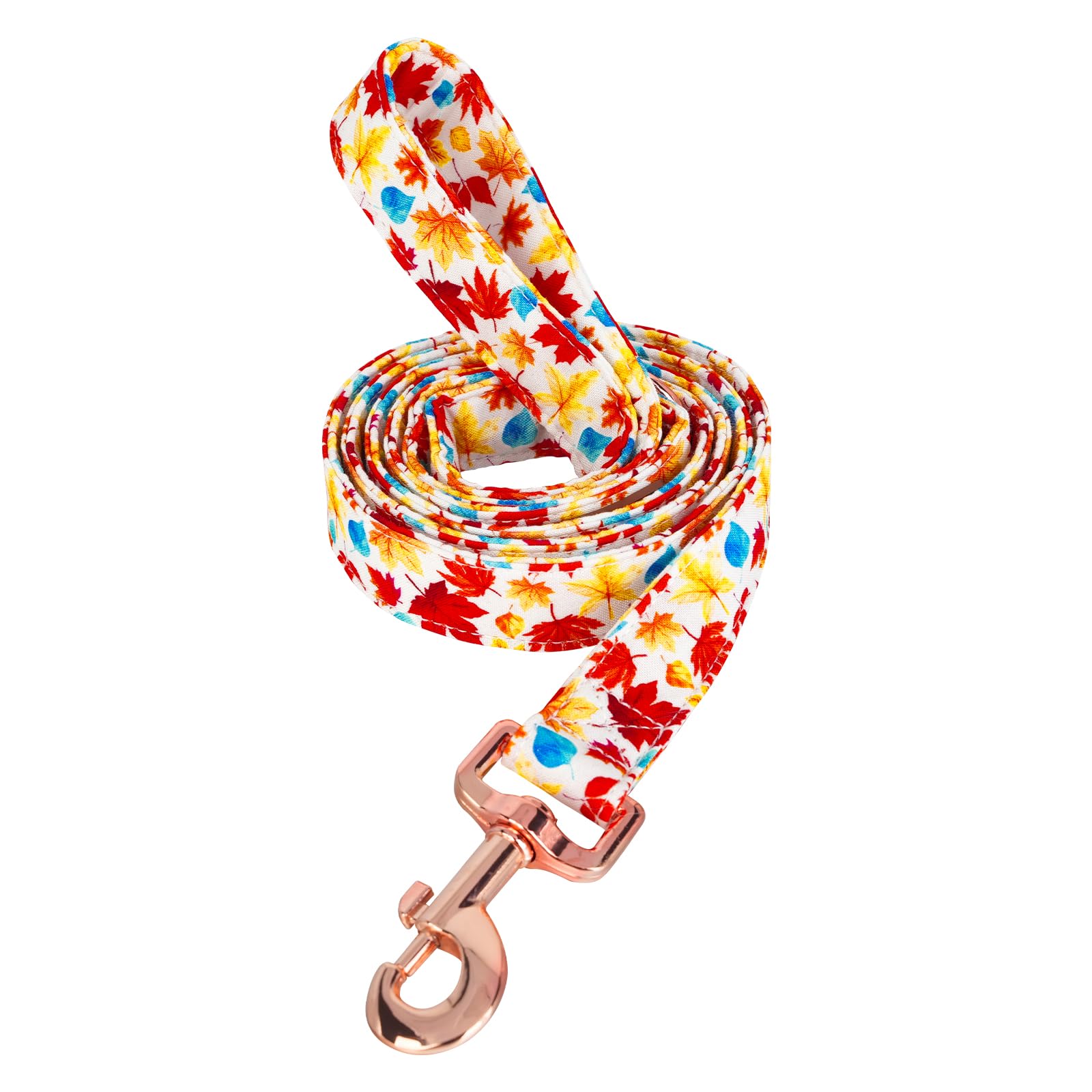 Tunkoo Autumn Charm Dog Leash With Metal Buckle - Durable, Stylish, And Perfectly Sized For Fall Season Daily Walking L