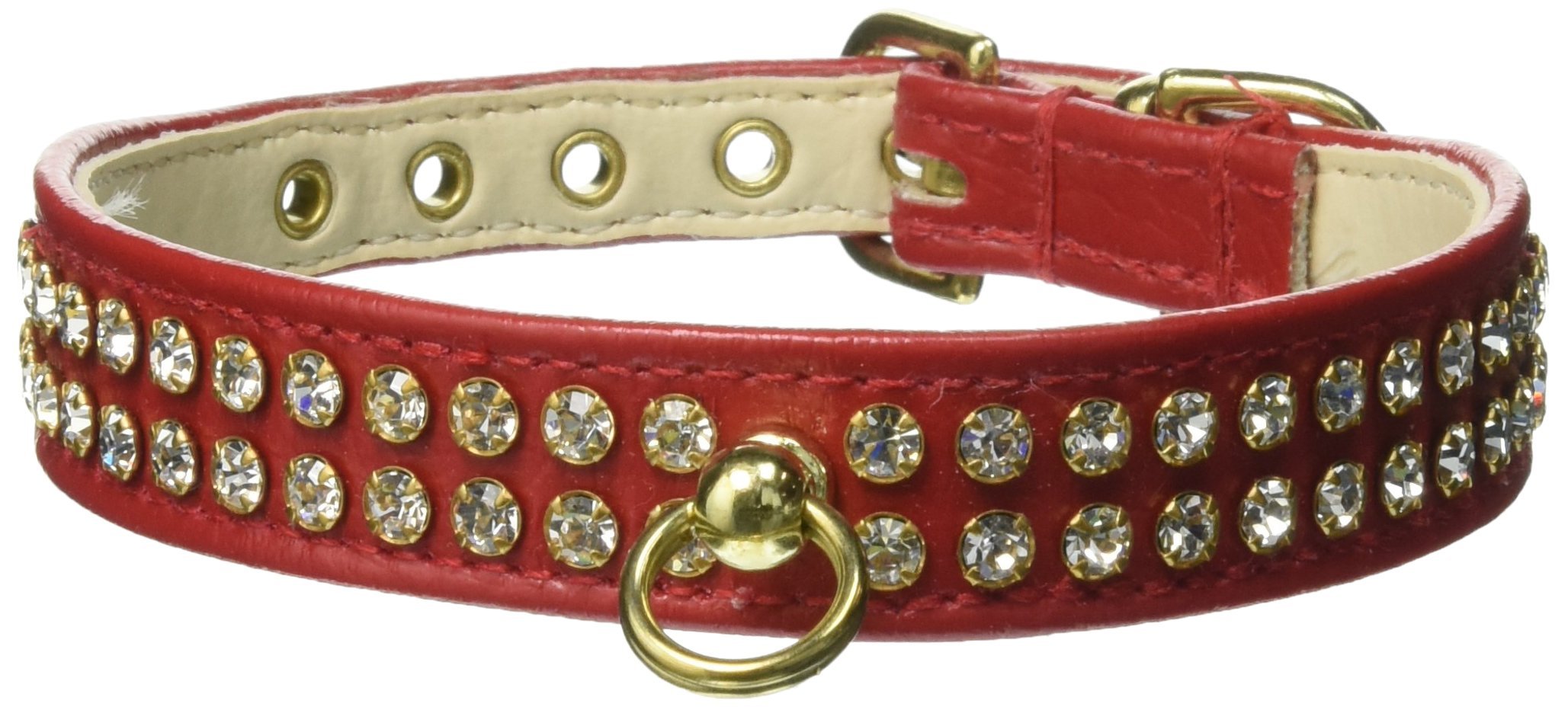 Dog, Puppy & Pet Collar, 72 Clear Crystal Jewelry Set Red 14