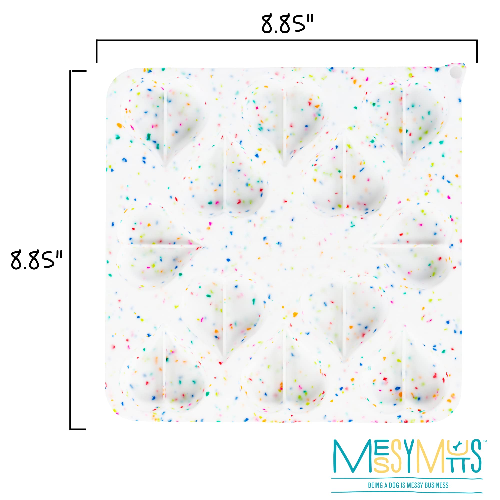 Messy Mutts Dog Treat Making Mold Heart Confetti