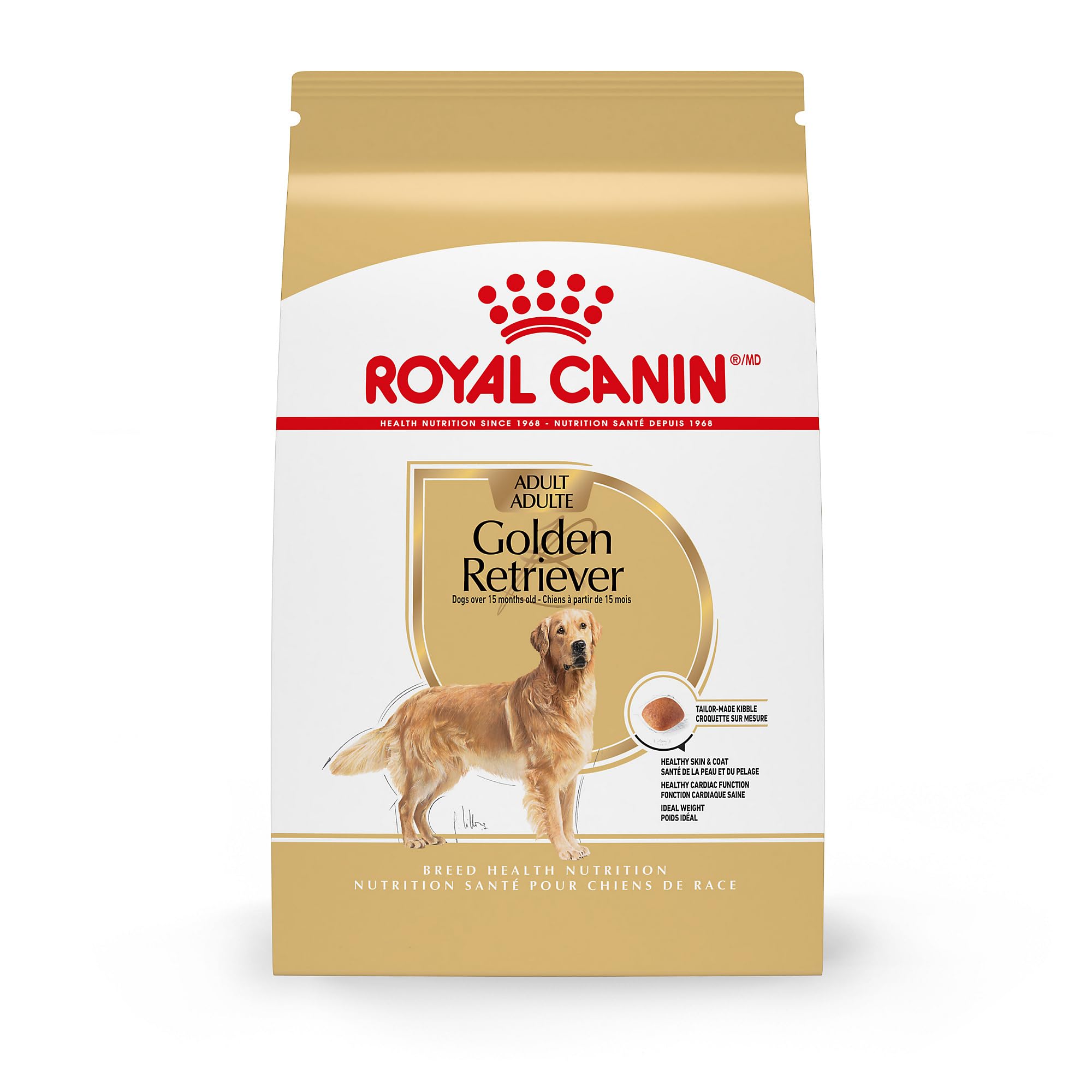 Royal Canin Golden Retriever Adult Dry Dog Food, 30 lb bag