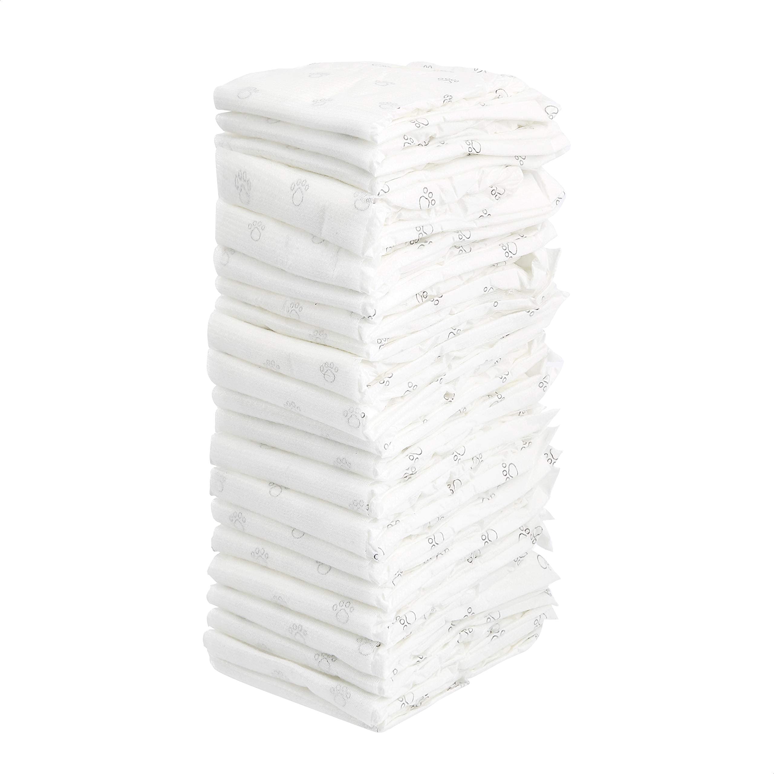 Amazon Basics Male Dog Diapers, 50 Count, Medium, Ultra Absorbent Disposable Wrap with Secure Fit, Leakproof and Comfortable