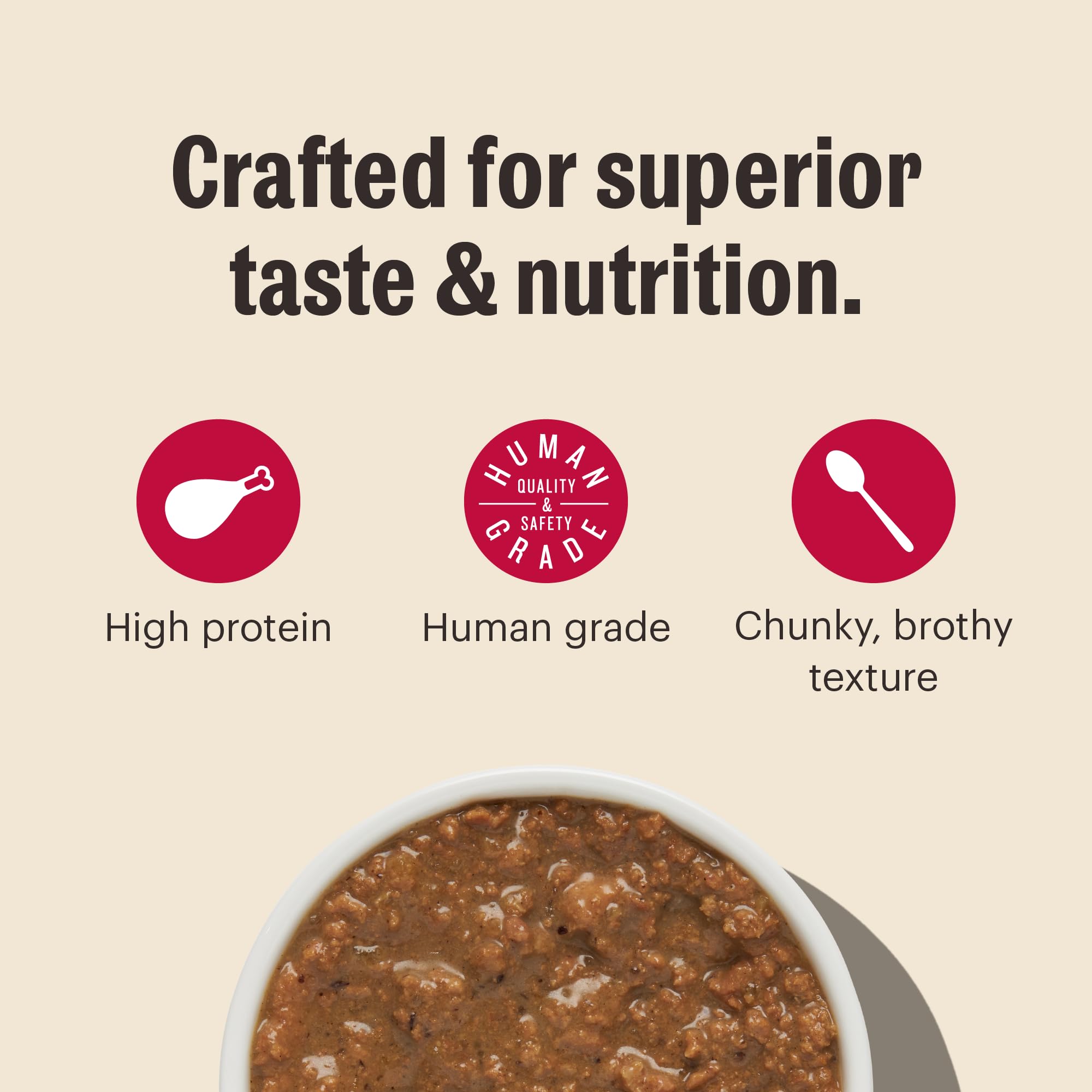 The Honest Kitchen Human Grade Minced - Turkey, Chicken & Duck in Bone Broth Gravy Wet Cat Food, 5.5 oz (Pack of 12)