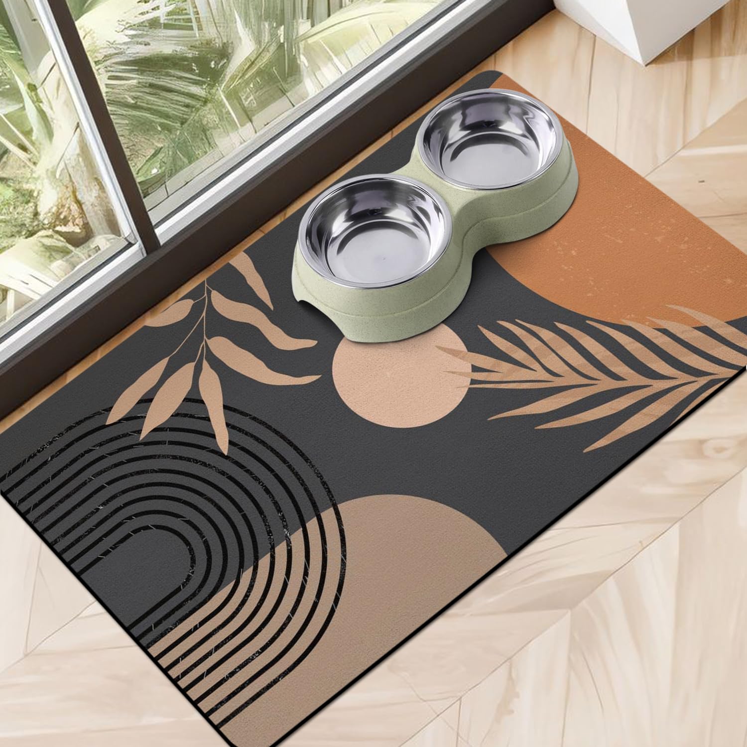 Dog Food Mats for Floors Absorbent, Pet Cat Food Mat - Non Slip Dog Bowl Mats for Food and Water Pet Supplies