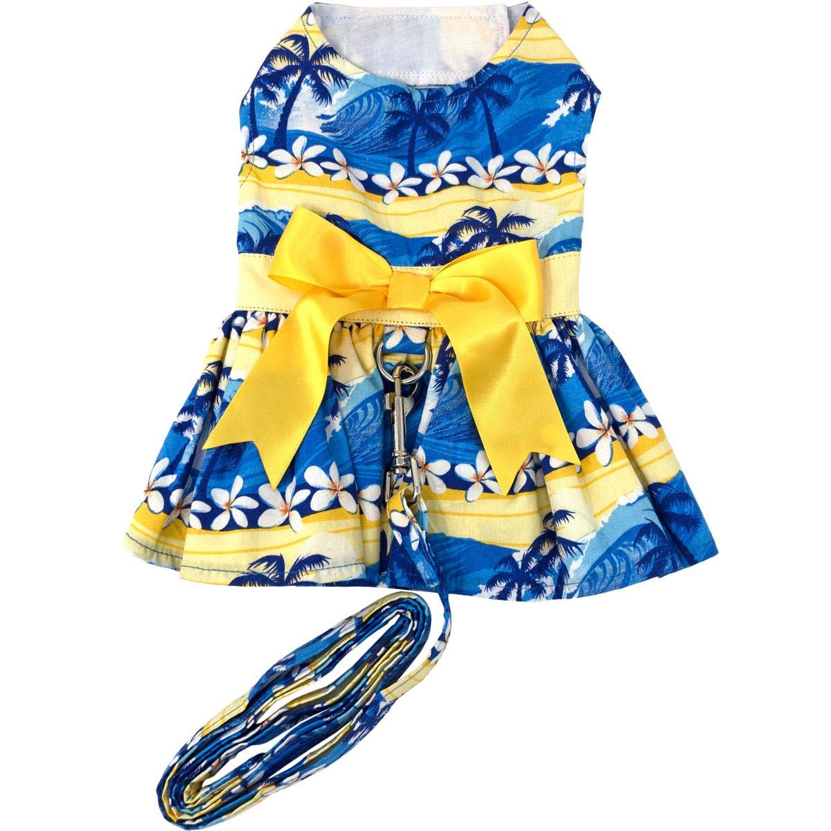 Catching Waves Dog Dress With Matching Leash (Medium)