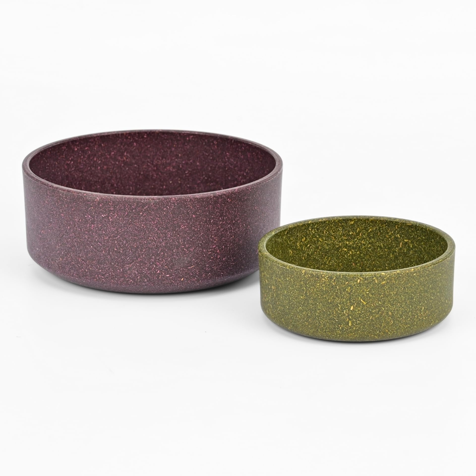 Eha EarthFriendly Greenpaw Pet Bowls For Dogs And Cats | Dog Bowl Set | 1200Ml And 650 Ml | Pet Bowl Made With Rice Husk And Ba