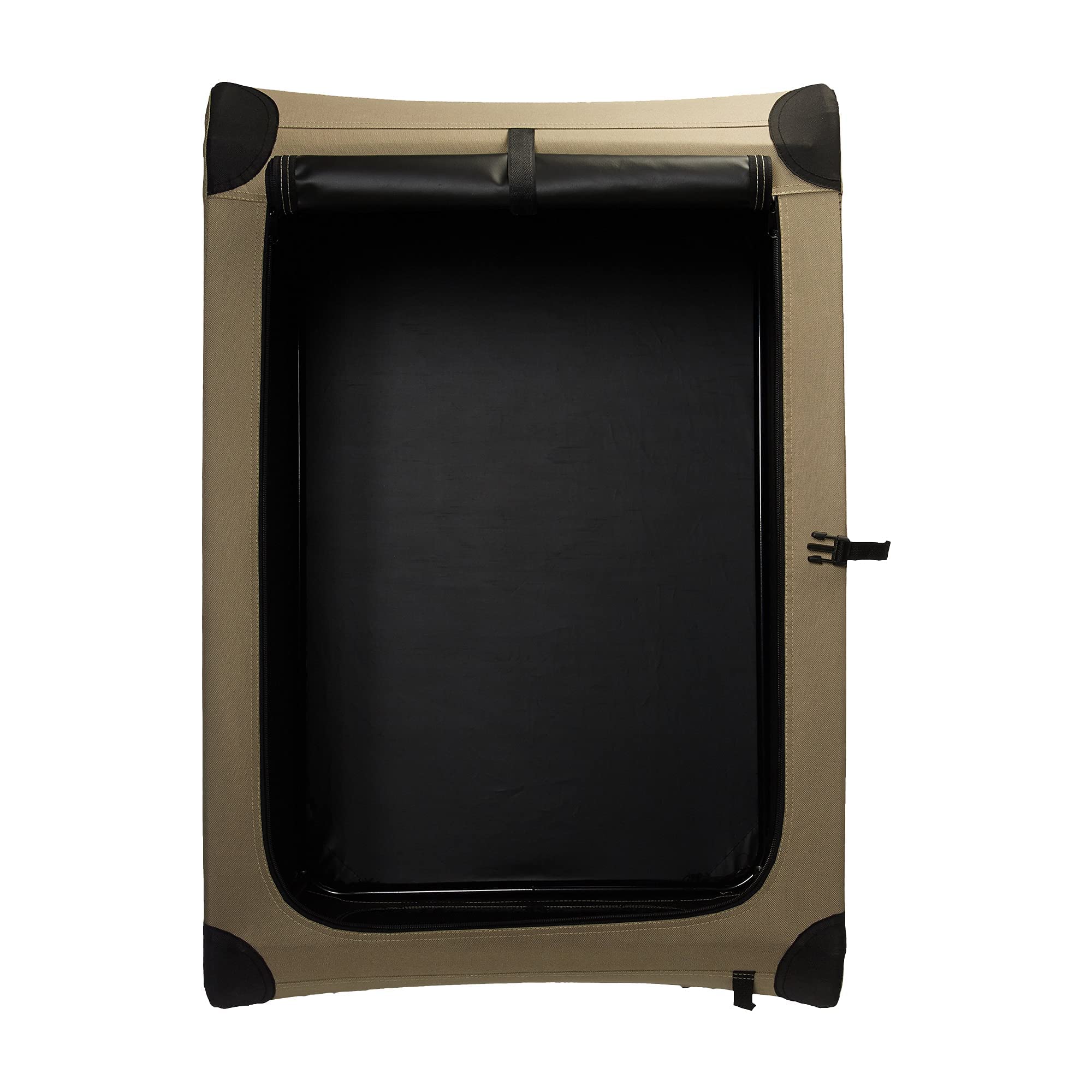 Amazon Basics Folding Soft Crate For Cat, Dog, Rabbit, Portable And Collapsible, 36 Inch, Tan, L 36'' X 24'' X 24''