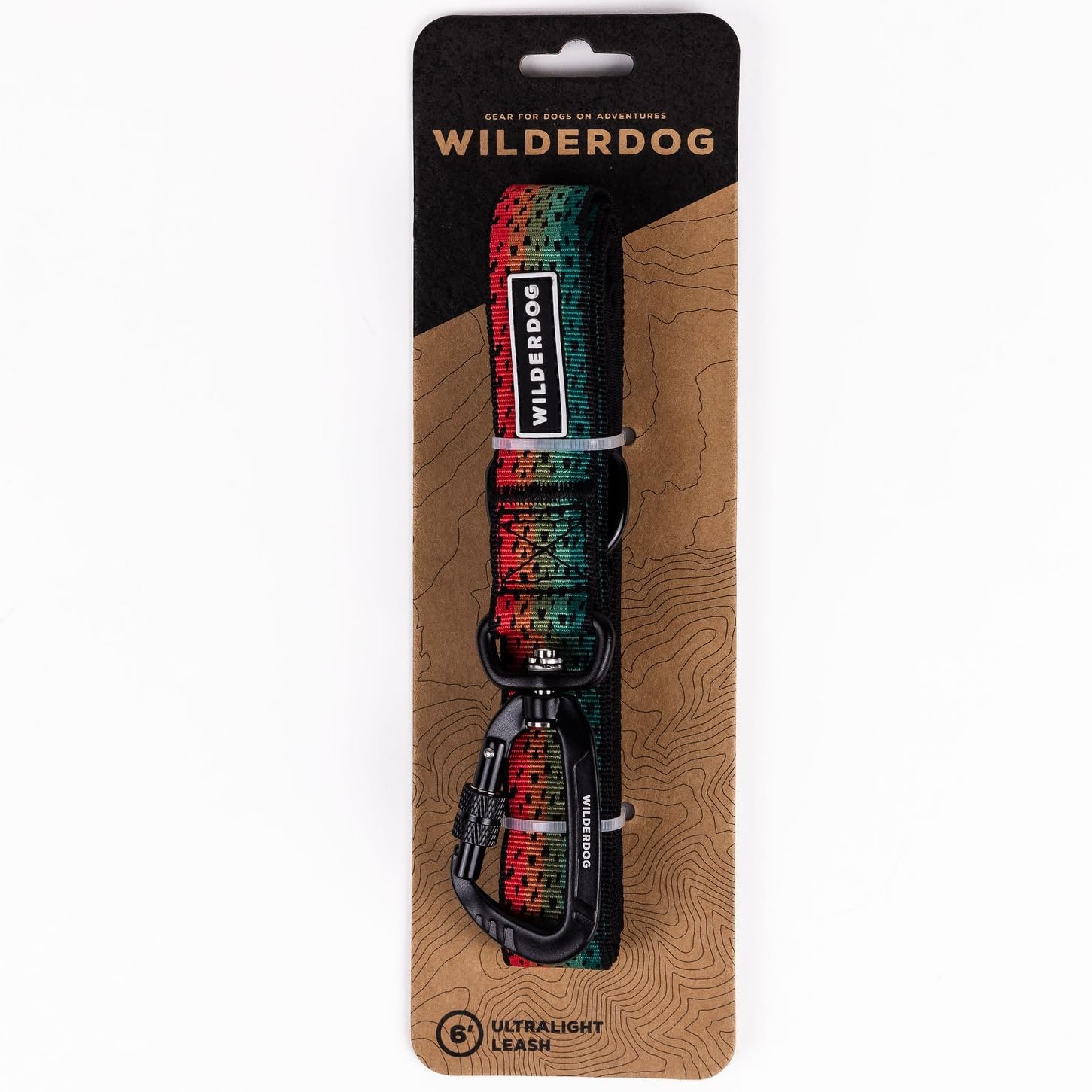 Wilderdog Ultralight Leash Series For Dogs 6 Ft Long And Only 3.75 Oz With Swiveling, Locking Carabiner Attachment And Lightly P