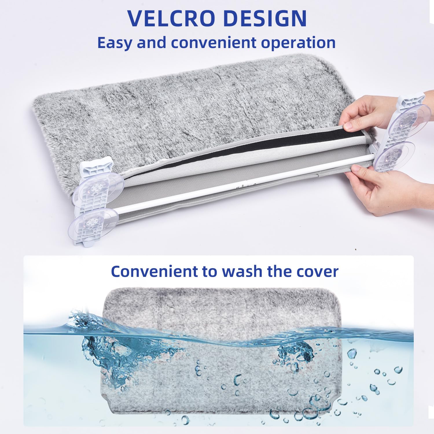 Pettycare Cat Window Perch, Cordless Cat Window Hammock Bed With 4 Strong Suction Cups, Foldable Kitten Balcony Seat For Inside