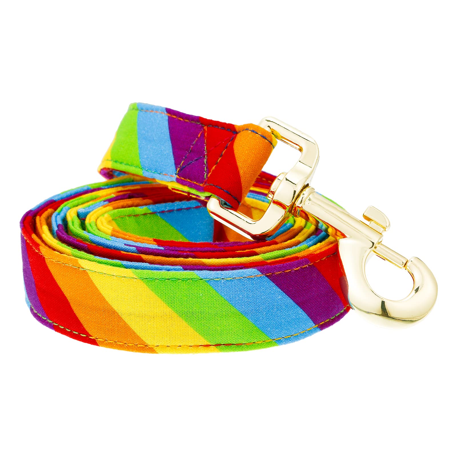 Tunkoo Rainbow Dog Leash Lgbt Flag - Stylish, Safe, Comfortable For Small Medium Large Dogs Pets Daily Walking S