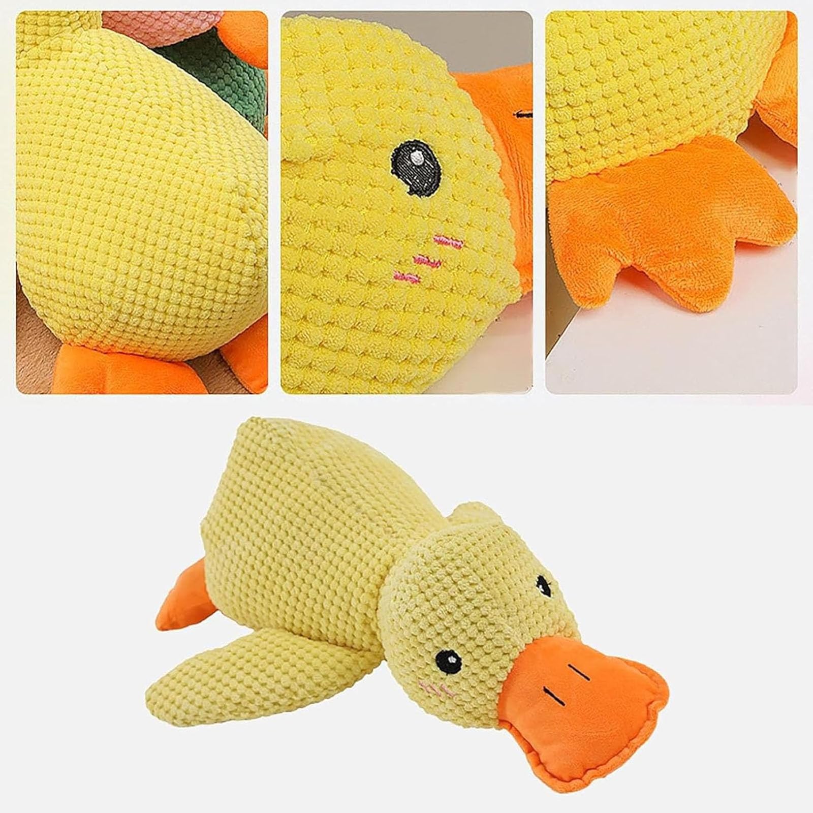 Generic Mellow Dog Calming Duck Toy - Soft Stuffed Quacking Duck for Puppies, Indoor Use, Model: Calming Duck, Color: B