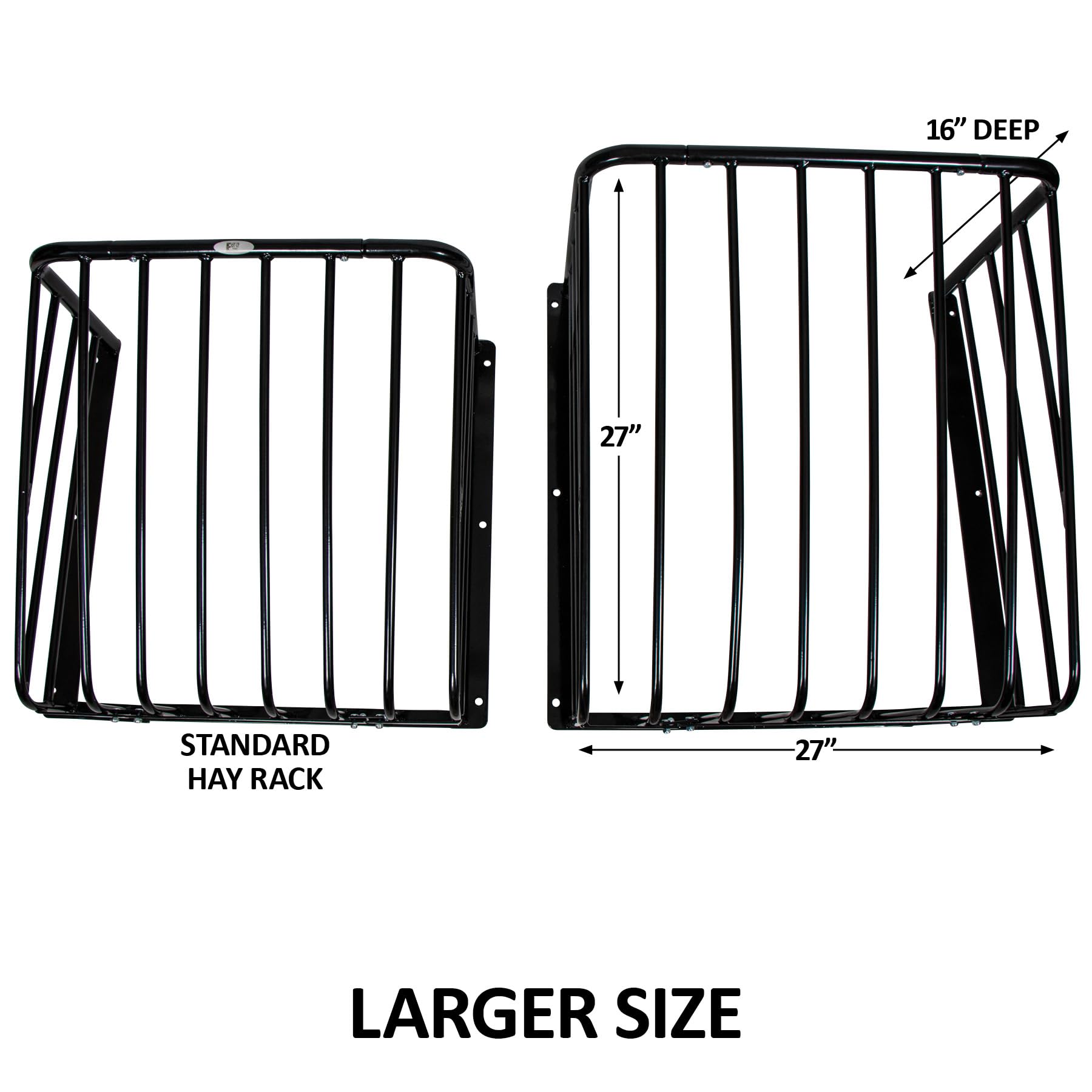 EASY-UP Safety First Hay Racks | Reduce Hay Waste | Slows Horse Consumption | Durable Design | Two Size Options | 5-Year Warrant