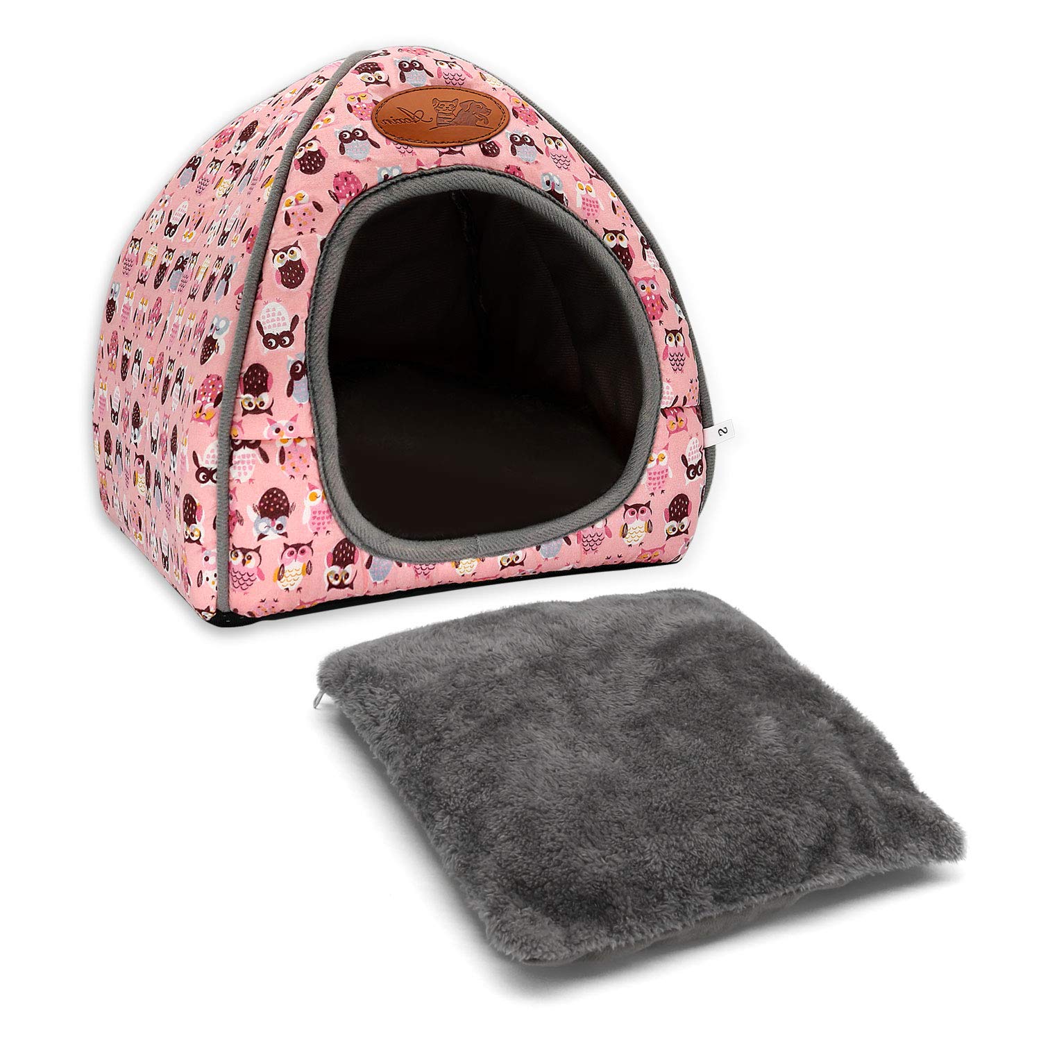 Bwogue Guinea Pig House Bed Cozy Hamster Cave Large Hideout For Dwarf Rabbits Hedgehog Bearded Dragon Winter Nest Hamster Cage A