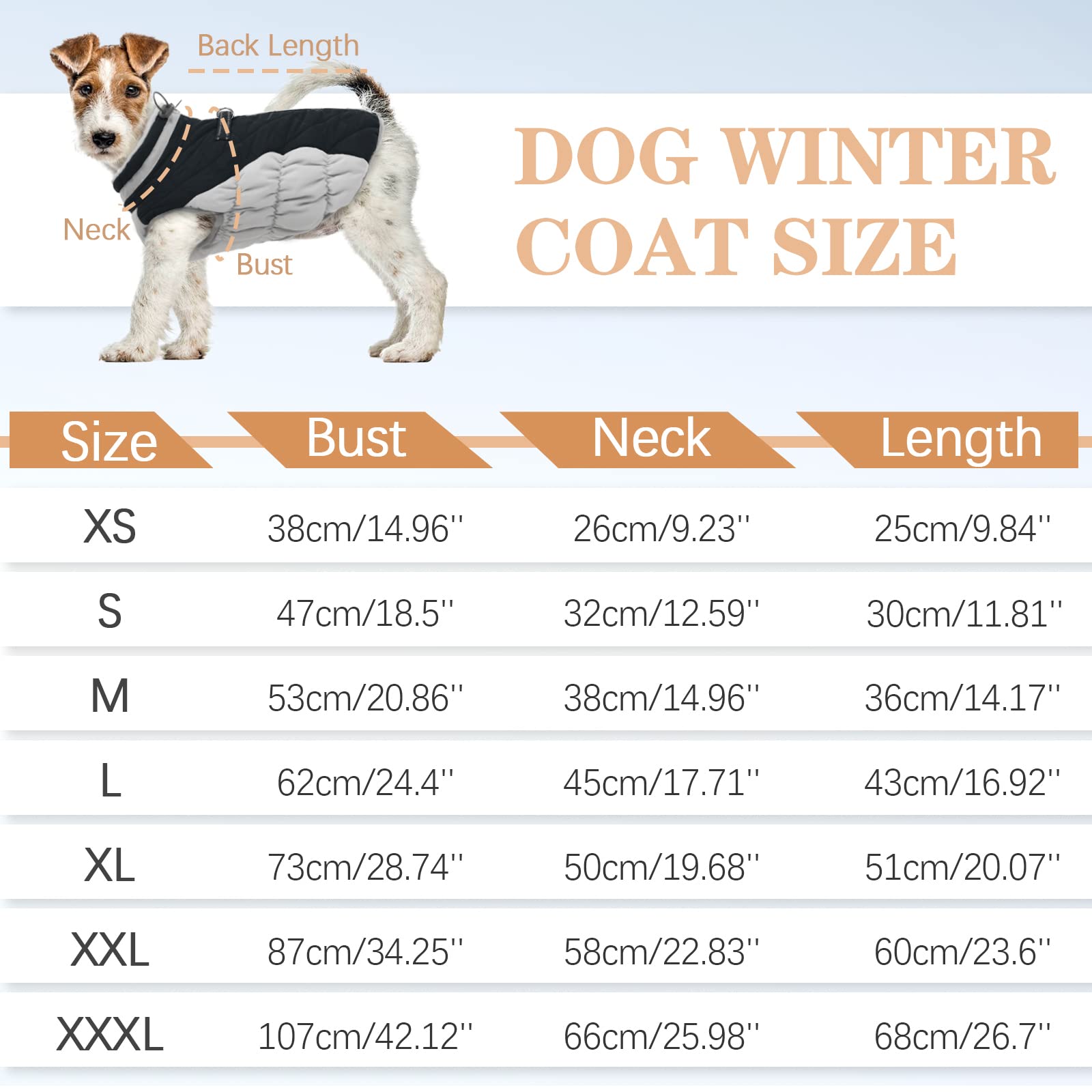 Ouobob Dog Winter Jacket Cozy Reflective Waterproof Windproof Warm Pet Garment,Comfortable Cold Weather Fleece Apparel Outfits With Zipper Closure For Small Medium Large Dogs Puppy Walking,X-Small