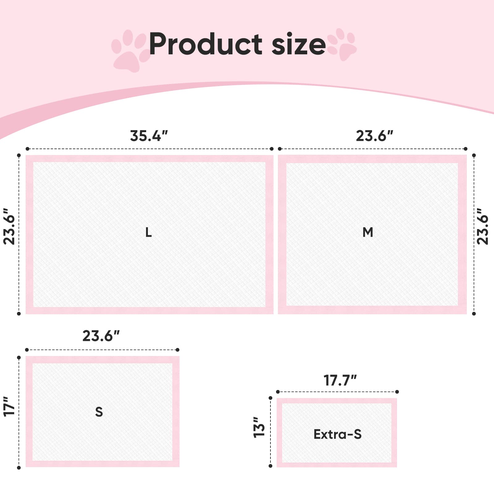 Super-Absorbent Leak-Proof Dog and Puppy Pet Training Pad, Housebreaking Puppy Pads Disposable (18  X 24  - Small 50PCS)
