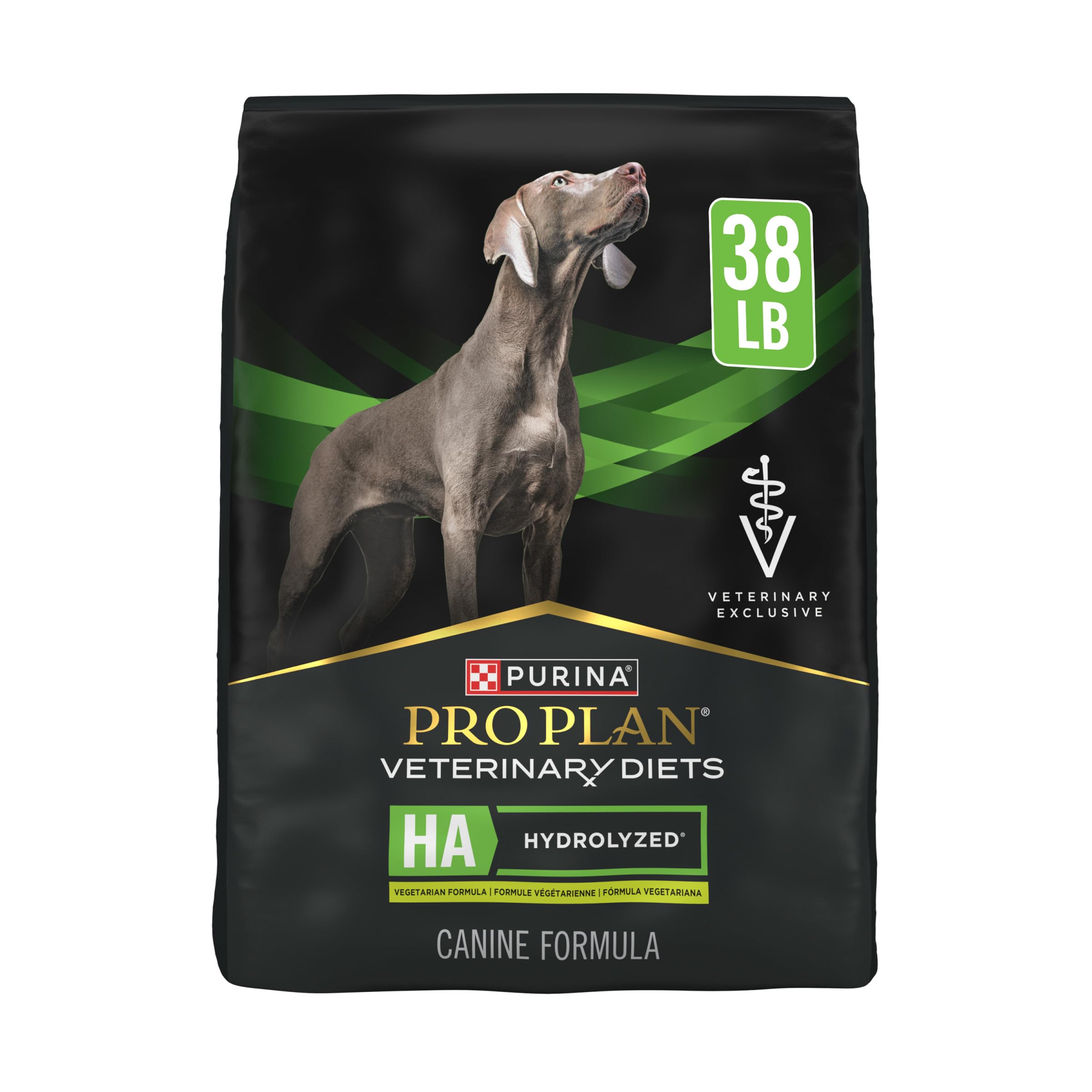 Pro Plan Veterinary Diets Purina HA Hydrolyzed Protein Dog Food Dry Vegetarian Formula - 38 lb. Bag