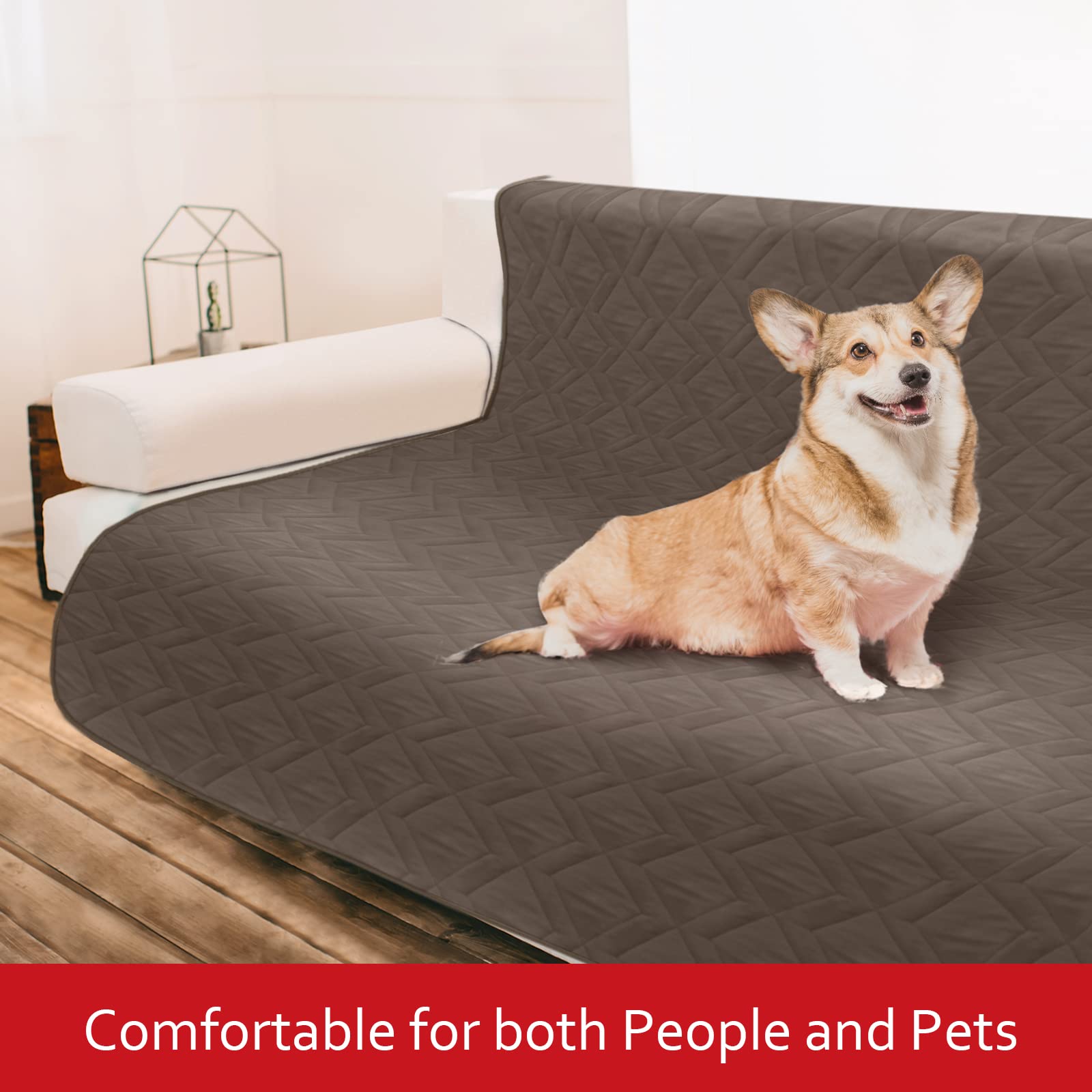 Waterproof Blanket Dog Bed Cover With Non-Skid Bottom, Couch Cover For Dogs, Mattress Protector Furniture Protector, Bed Couch S