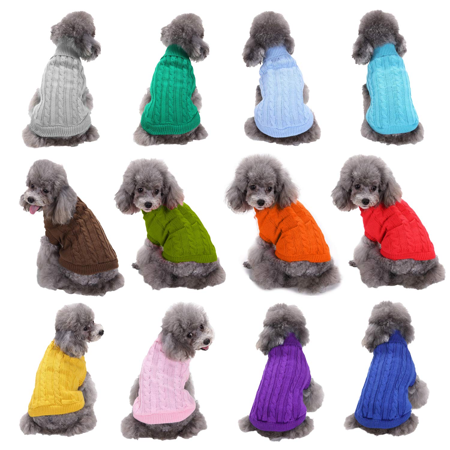 Small Dog Sweater, Warm Pet Sweater, Cute Knitted Classic Dog Sweaters For Small Dogs Girls Boys, Dog Sweatshirt Cat Sweater Clo