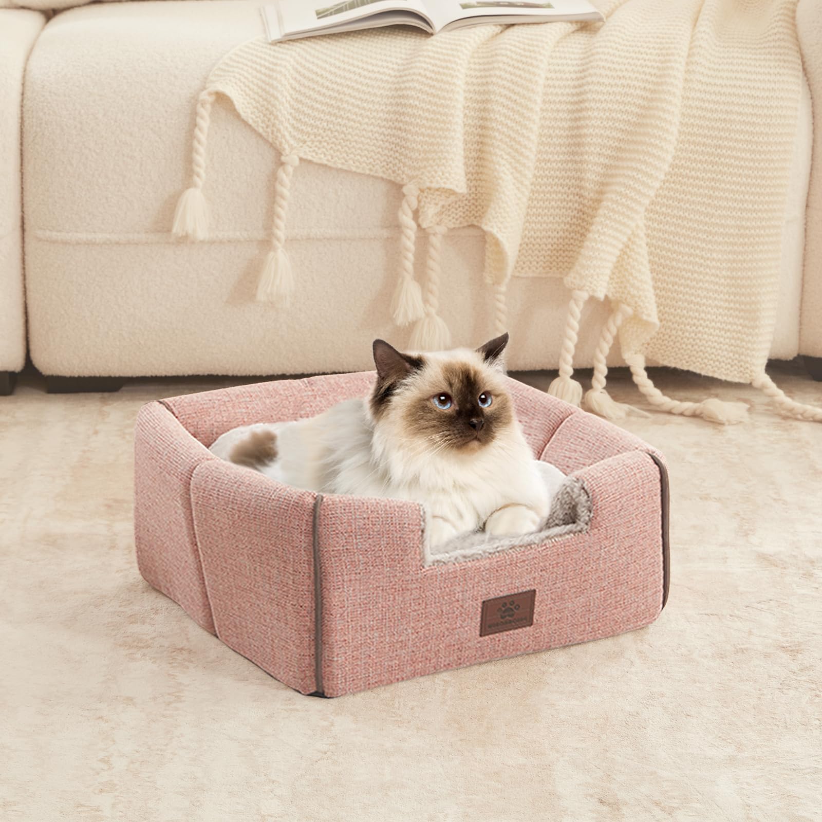 Windracing Cat Bed For Indoor Cats - Cats Cave Bed Cat House Cat Tent With Removable Washable Cushioned Pillow, Soft Kitten Beds