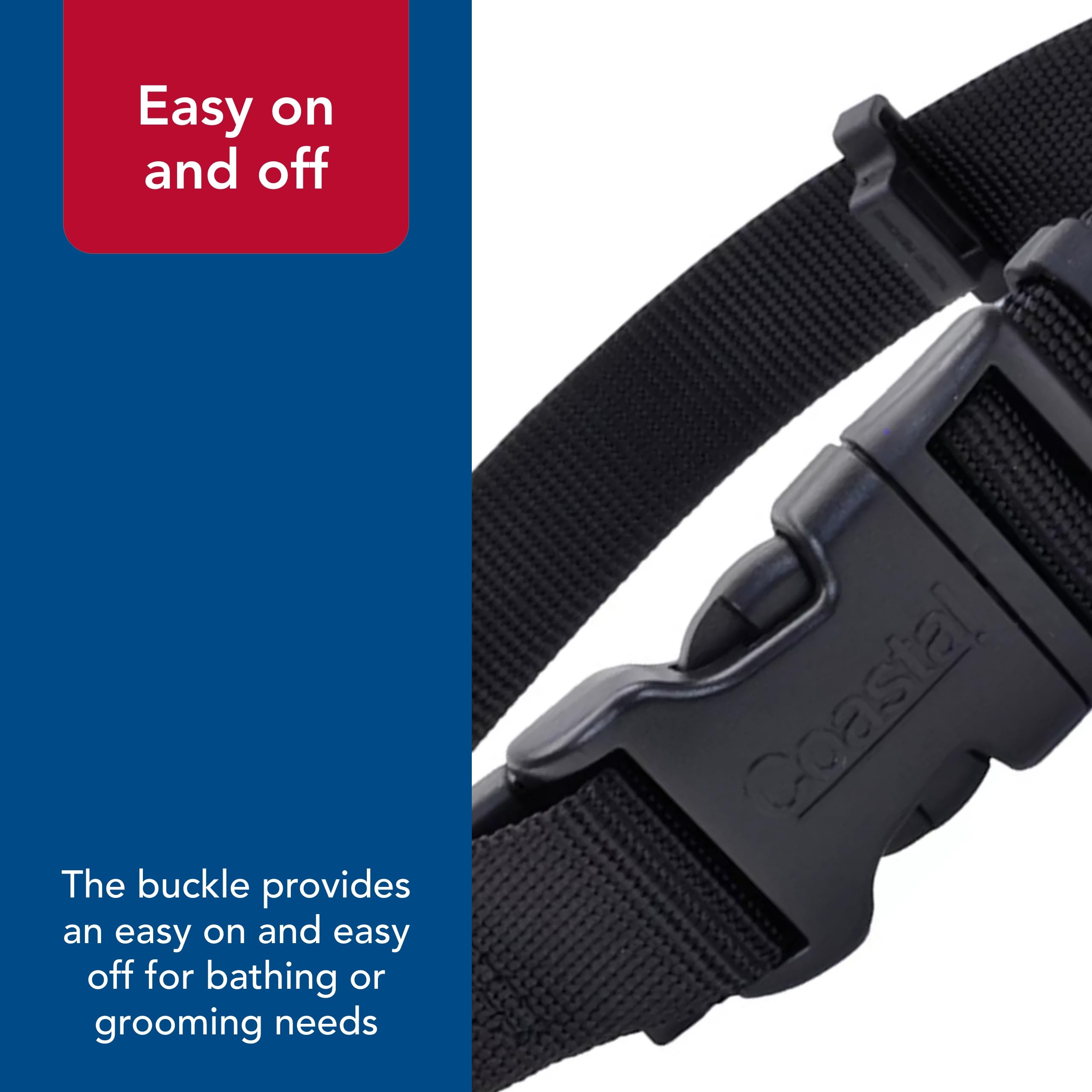 Coastal Pet SecureAway Collar Protector for Flea Collars - Adjustable pet Accessory - Protective Flea Collar for Dogs & Puppy- B