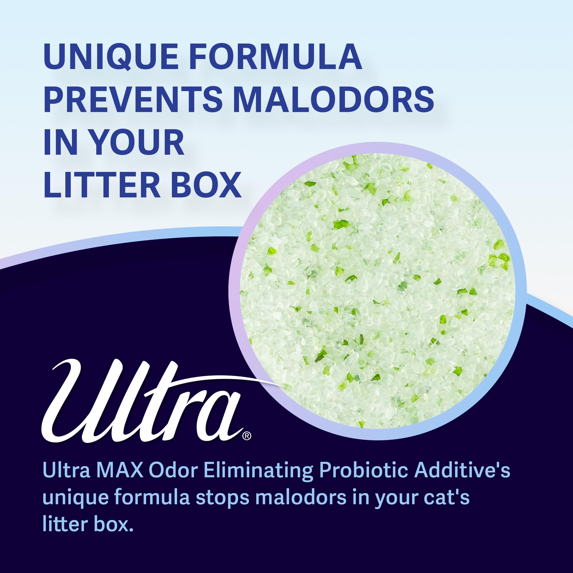 Ultra Max Odor Eliminating Probiotics: 500G (17.6Oz) Cat Litter Box Additive