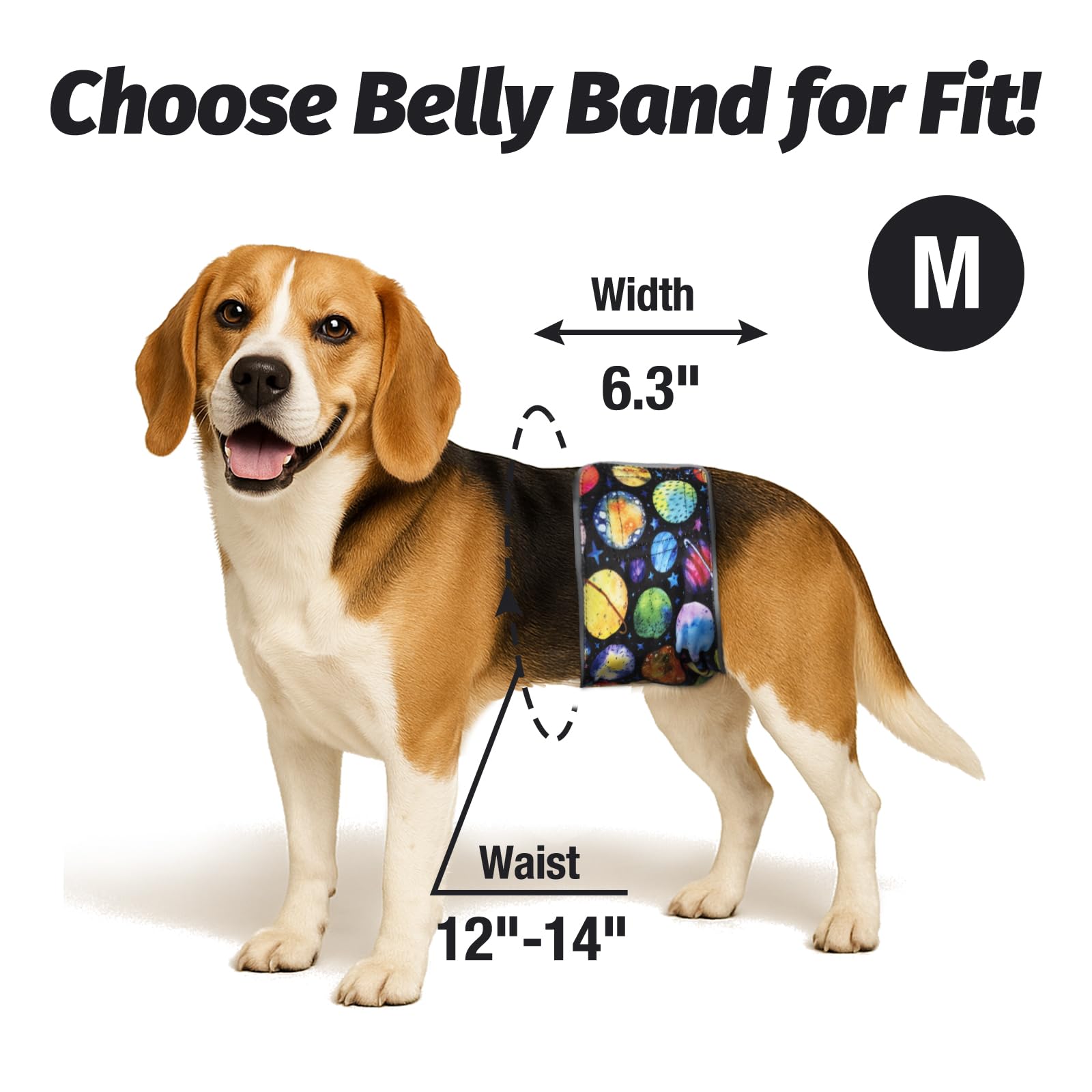 Pet Soft Dog Belly Bands - Washable Dog Diapers Belly Band For Male Dogs, Reusable Male Dogs Wraps 3Pack For Doggy Puppy (Dinosa