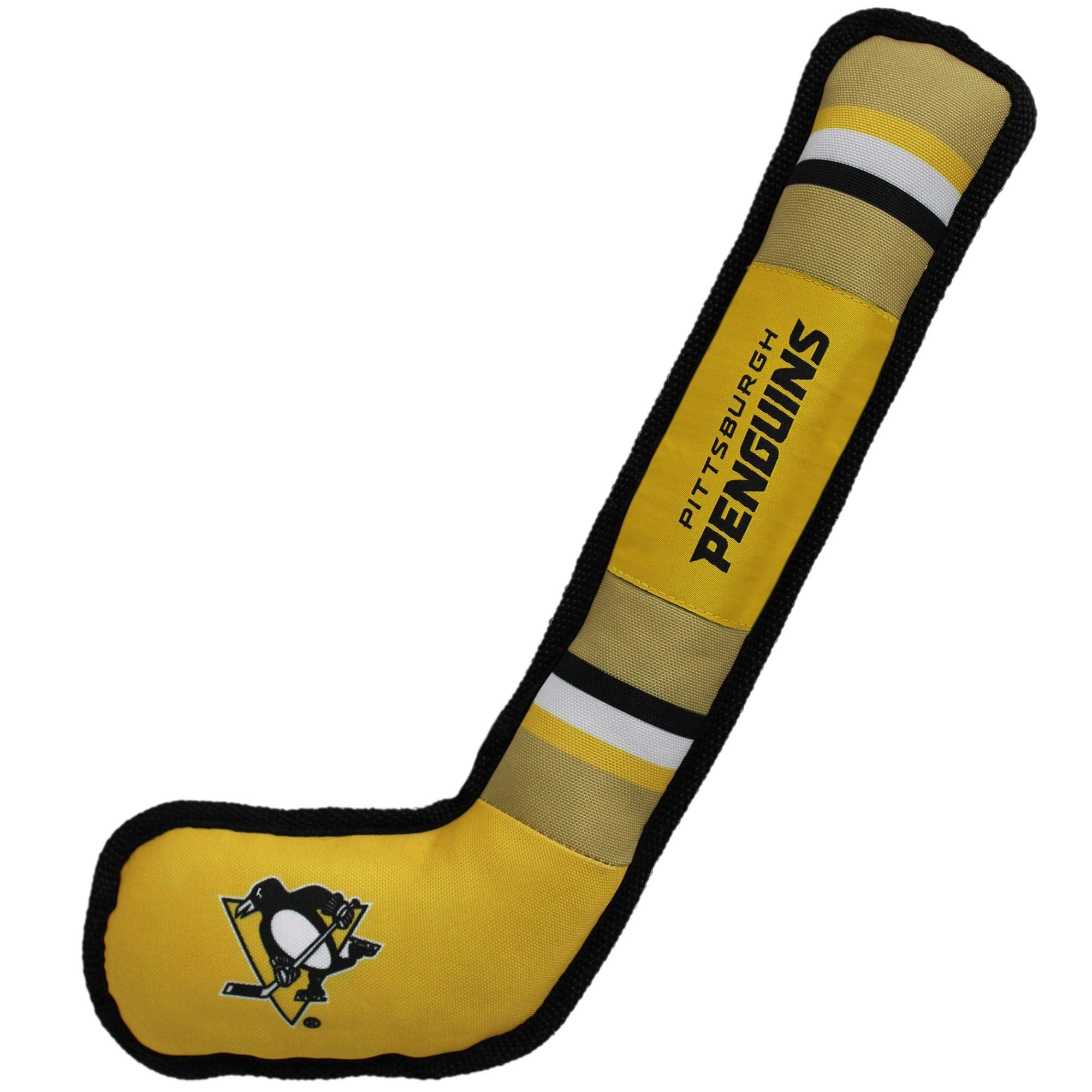 Pets First Nhl Pittsburgh Penguins Stick Toy For Dogs & Cats. Play Hockey With Your Pet With This Licensed Dog Tough Toy Reward!