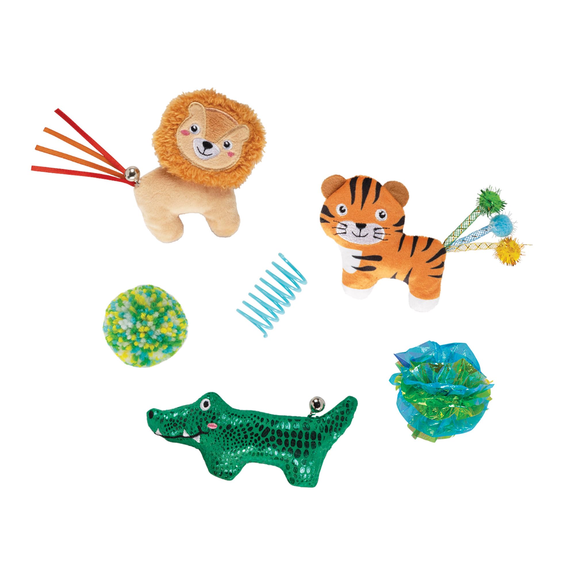 Fringe Studio 6PCS Multipack Cat Toy Set Thats JUST GRRRREAT, Pet Shop Collection (610023)