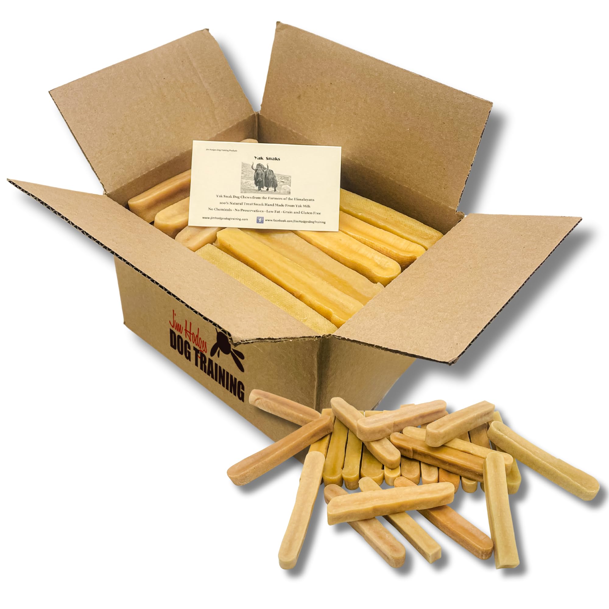 Yak Snak Dog Chews - All Natural Hard Cheese Himalayan Dog Treats - Long Lasting, Made from Yak Milk - Bulk Pack, Small, Medium 