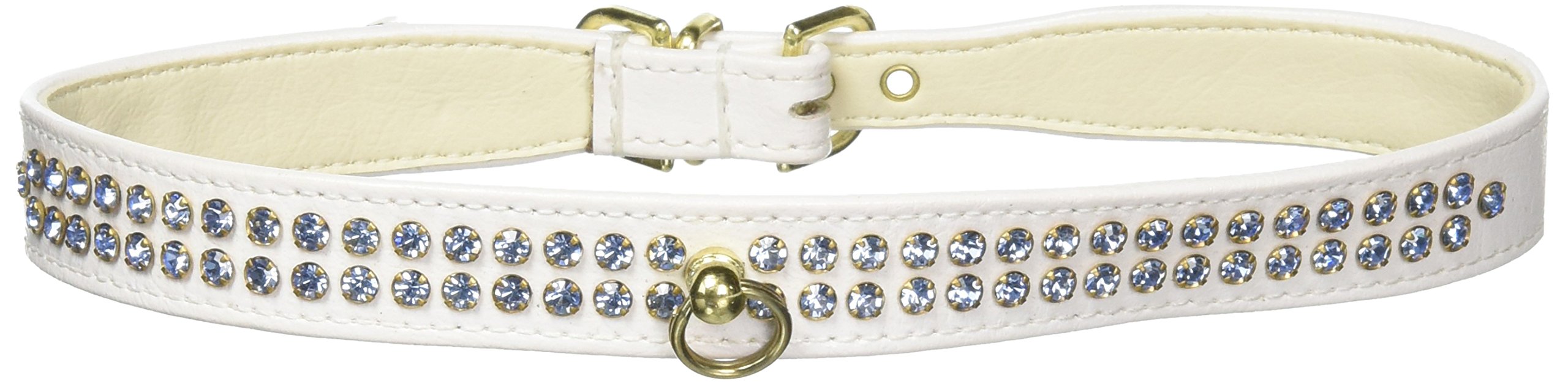 Dog, Puppy & Pet Collar, 31 Clear Crystal Jewelry Set White 10