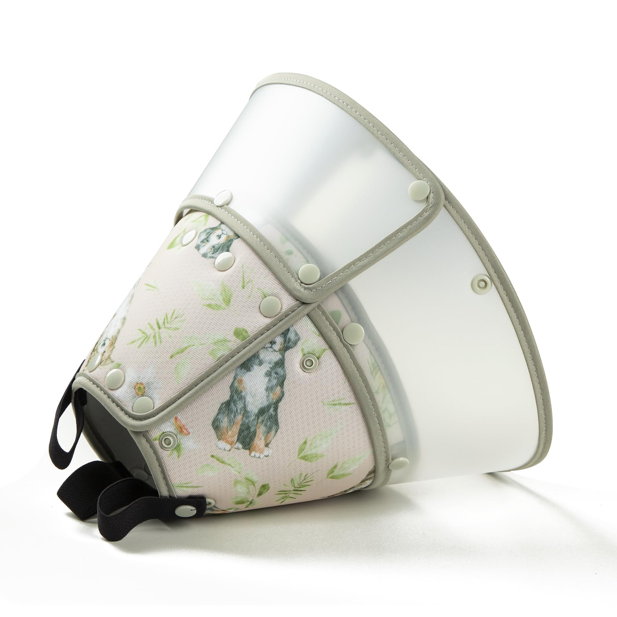 Fuz Bigaza Soft Dog Cone Collar for Large Medium Small Dogs After Surgery, Adjustable Pet Recovery E-Collar, Elizabethan Collar 
