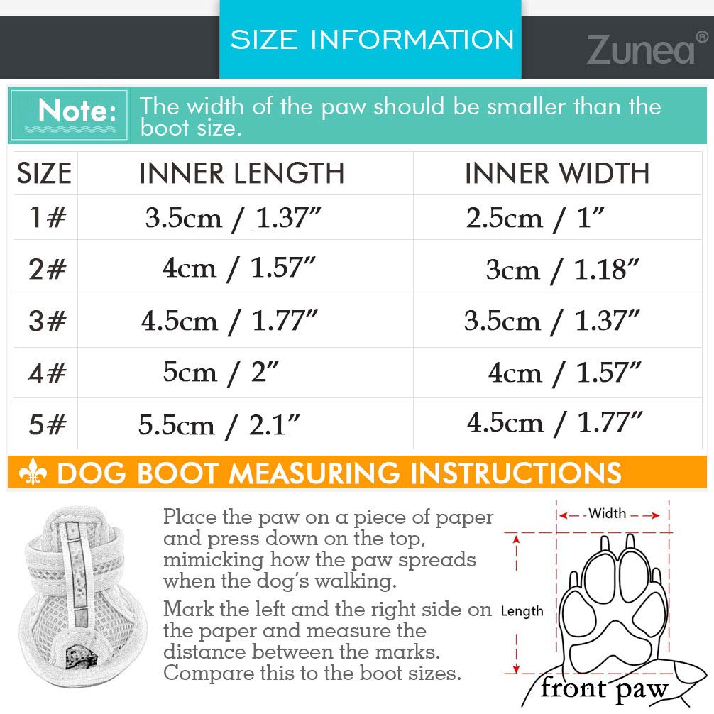 Zunea Summer Dog Shoes For Hot Pavement Breathable Mesh Sandals Puppy Anti Slip Paw Protectors Adjustable Reflective For Boys Girls Pet Small Dog Cat Chihuahua Blue 3#